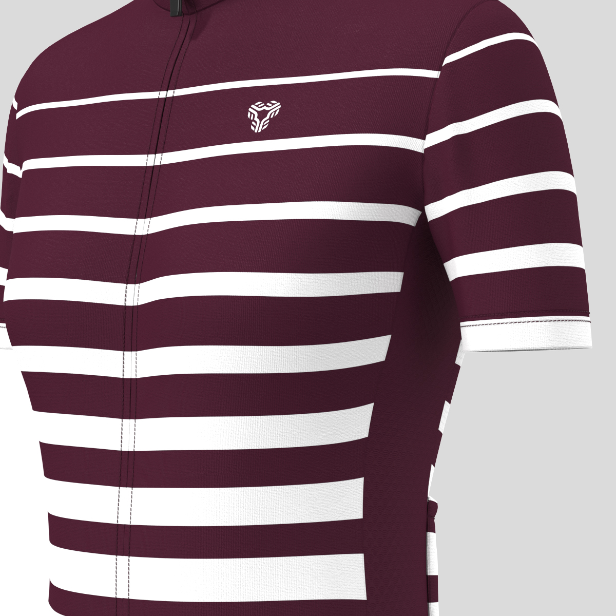 Gradient Stripes Women's Jersey - Burgundy