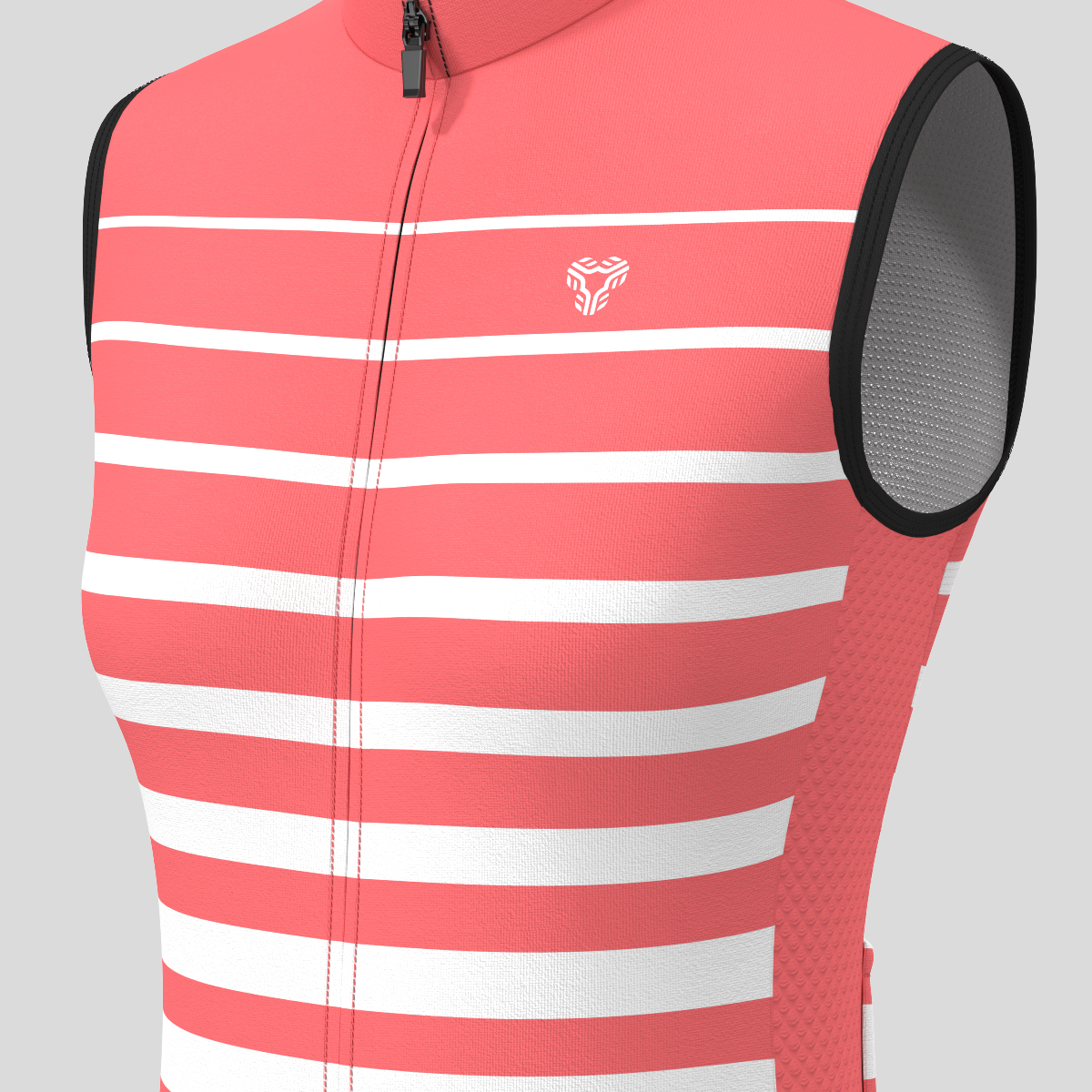Gradient Stripes Women's Jersey - Guava