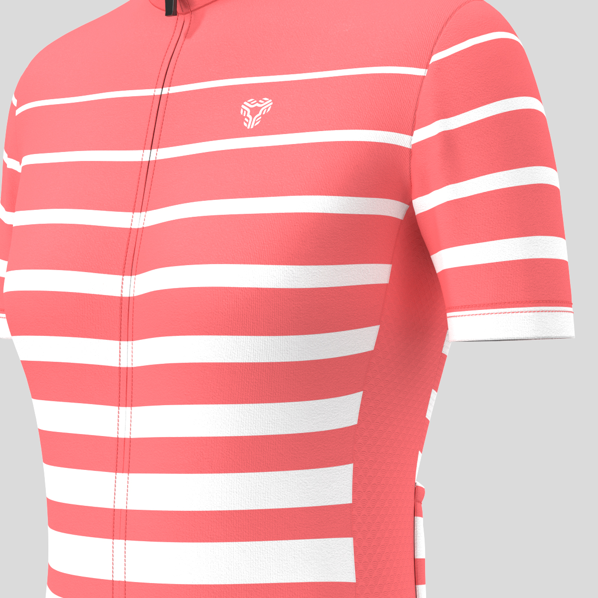 Gradient Stripes Women's Jersey - Guava