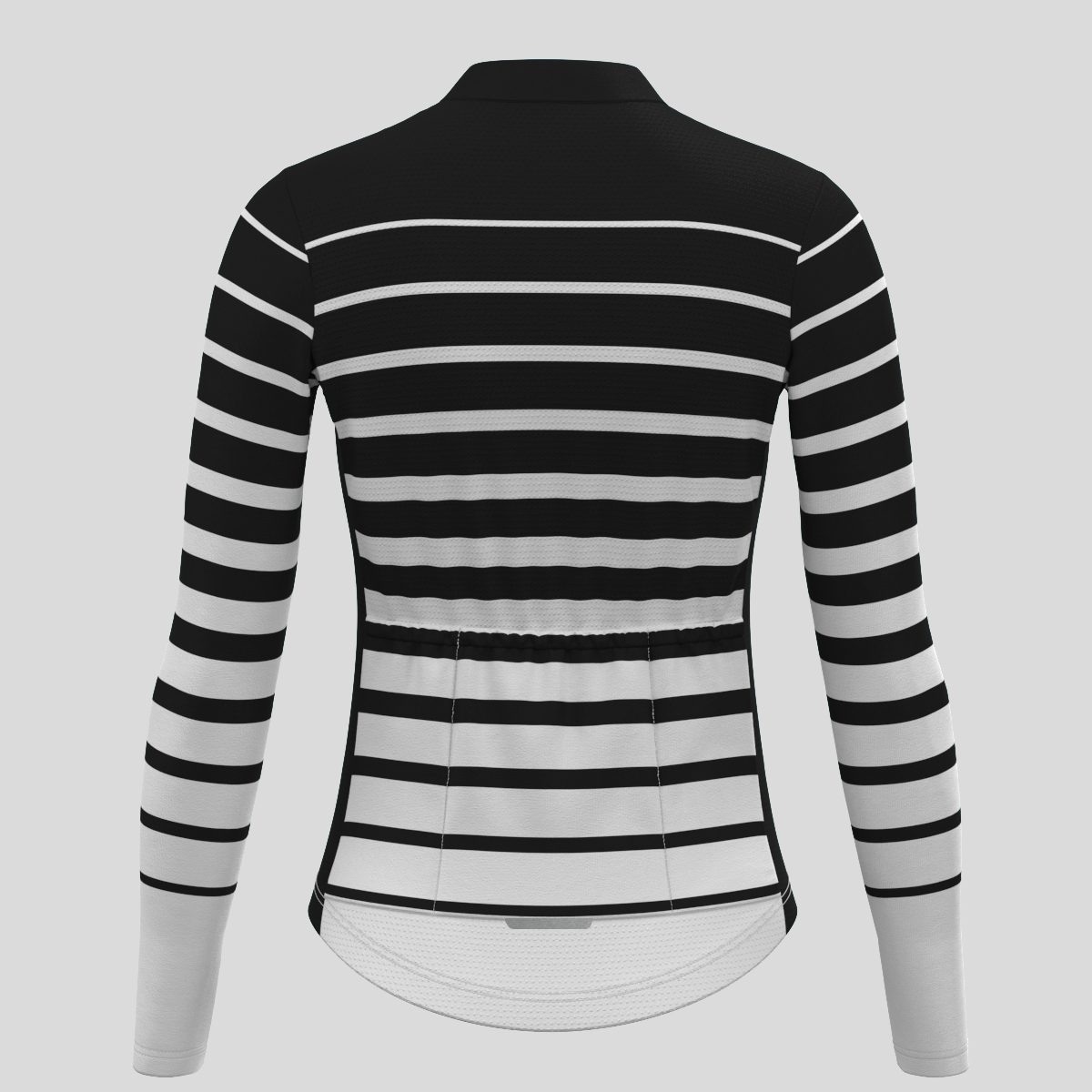 [Copy]Gradient Stripes Women's LS Jersey -  Black/White