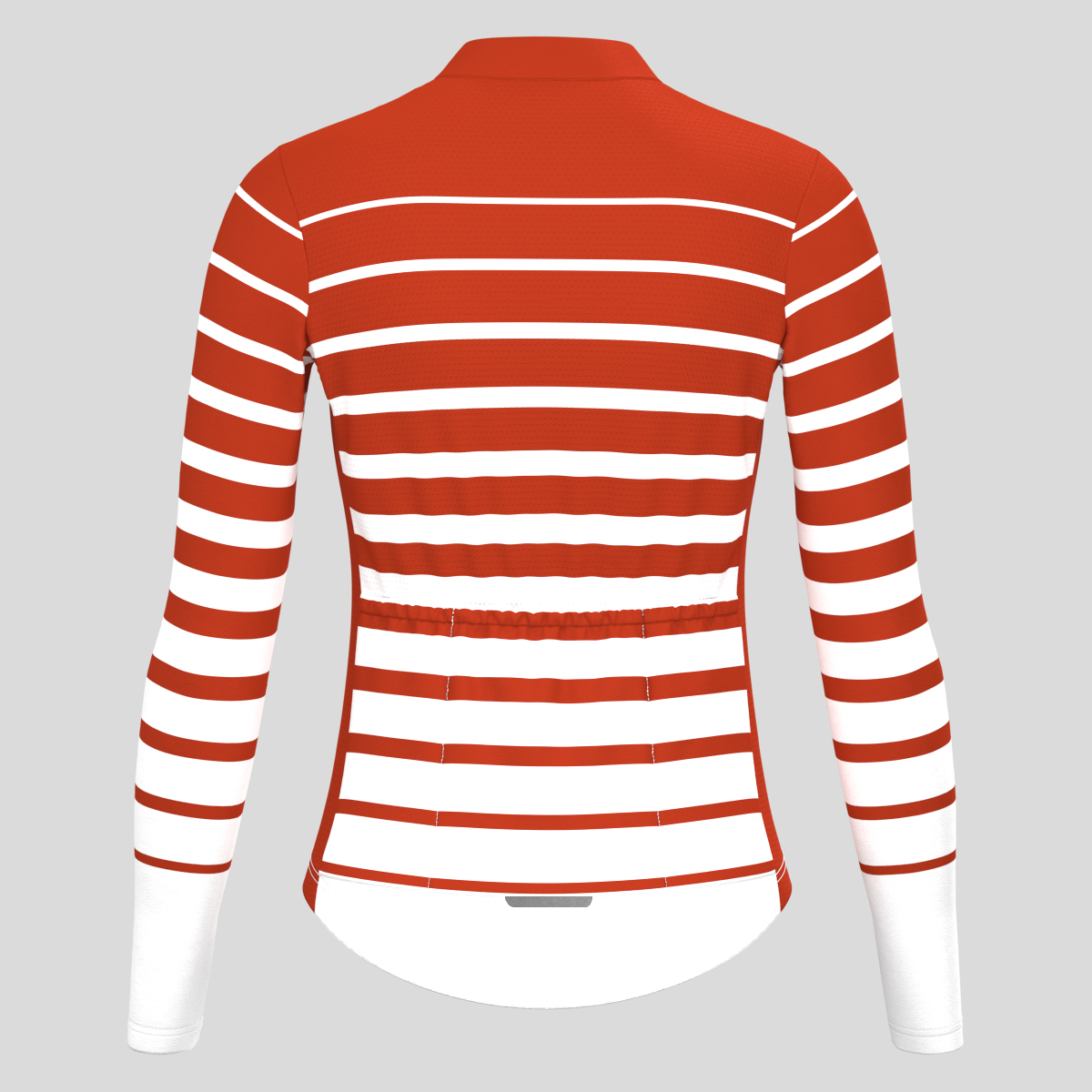 Gradient Stripes Women's LS Jersey - Brick