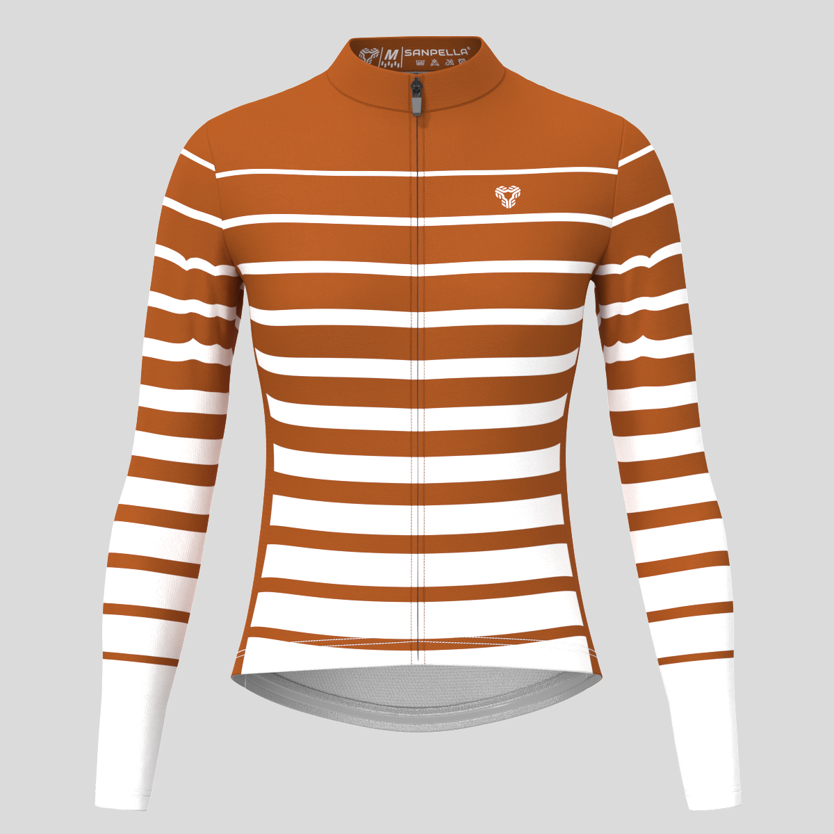 Gradient Stripes Women's LS Jersey - Caramel