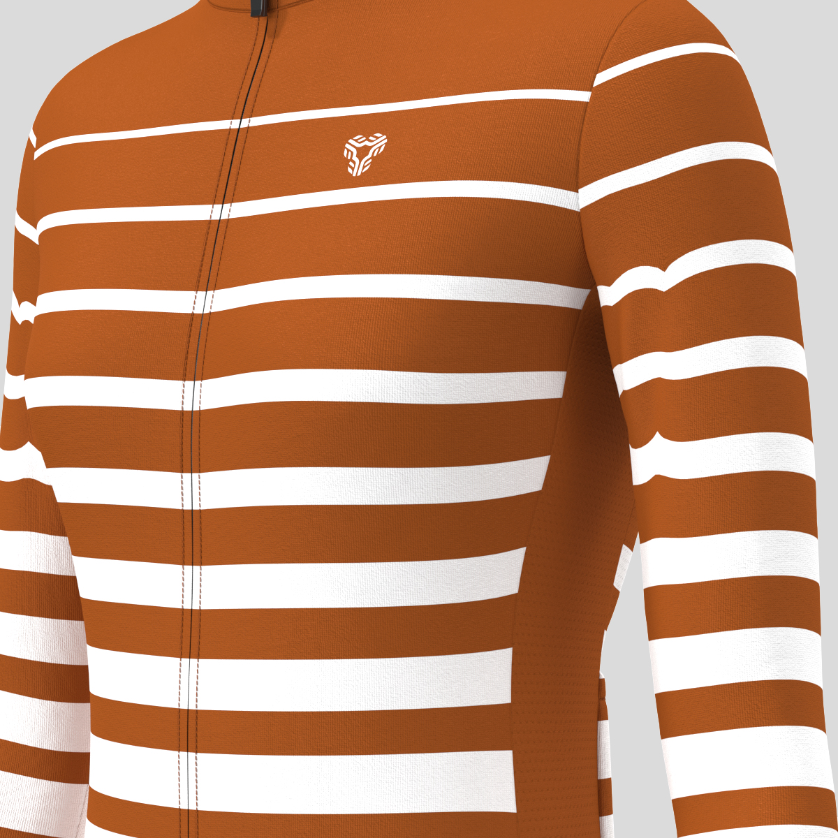 Gradient Stripes Women's LS Jersey - Caramel
