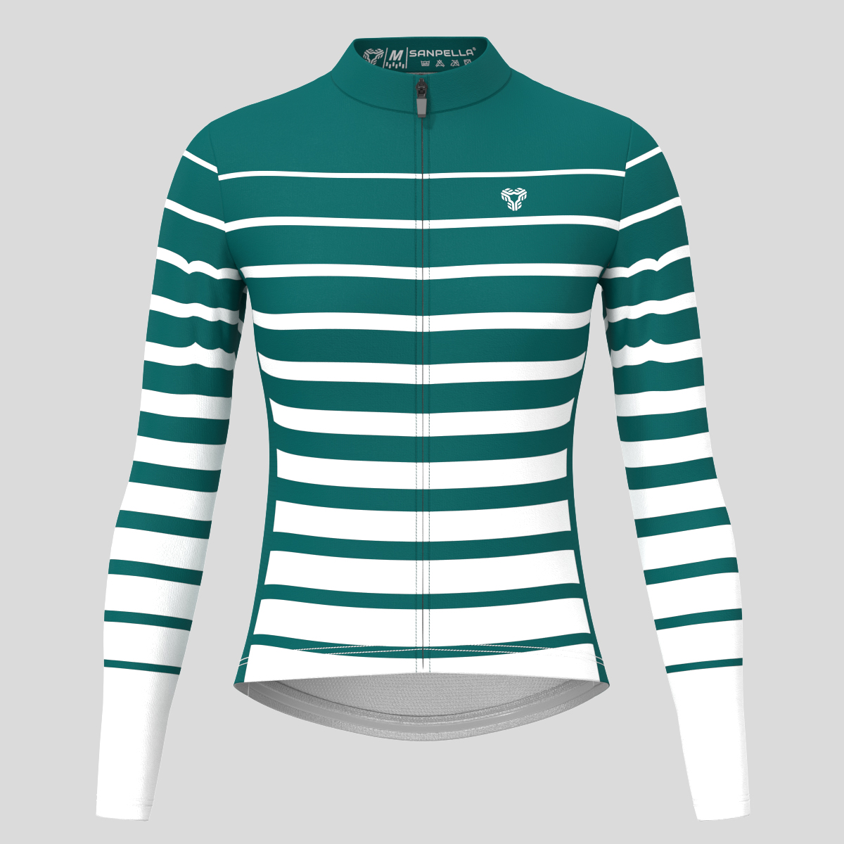 Gradient Stripes Women's LS Jersey - Midnight