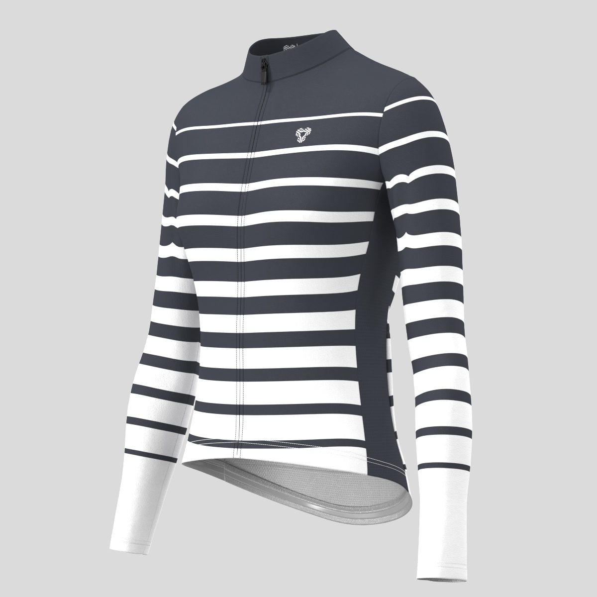 Gradient Stripes Women's LS Jersey - Graphite