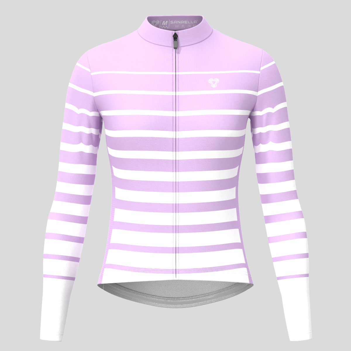 Gradient Stripes Women's LS Jersey - Haze