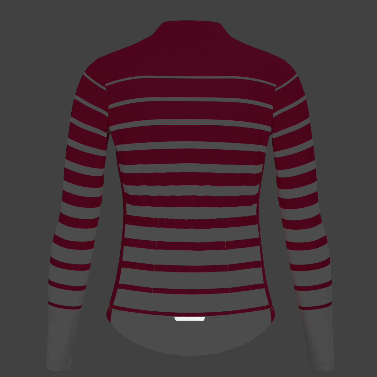 Gradient Stripes Women's LS Jersey - Jester red