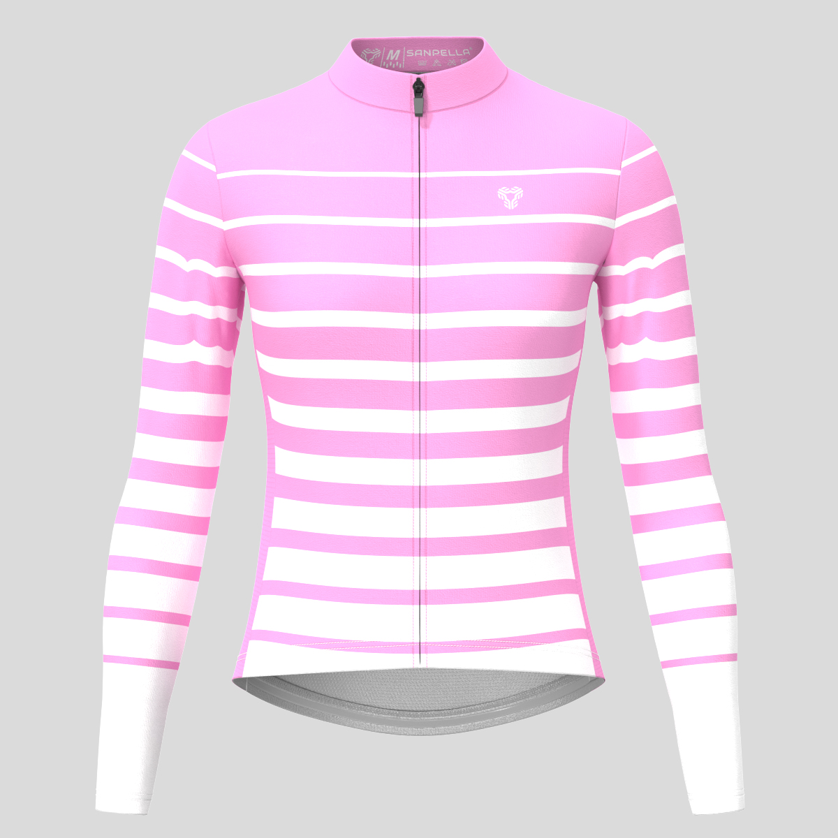 Gradient Stripes Women's LS Jersey -  Neo Pink