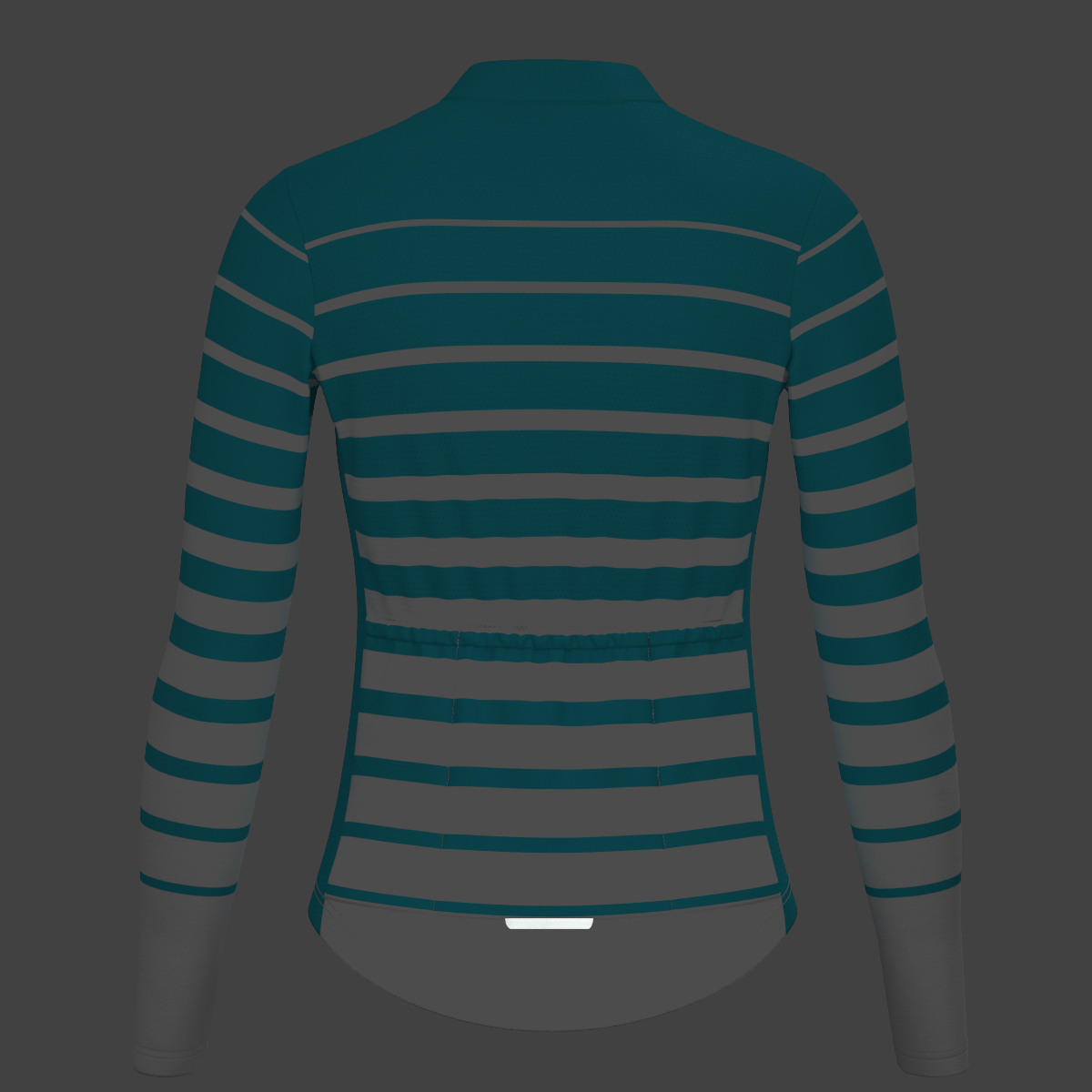 Gradient Stripes Women's LS Jersey -  Ocean