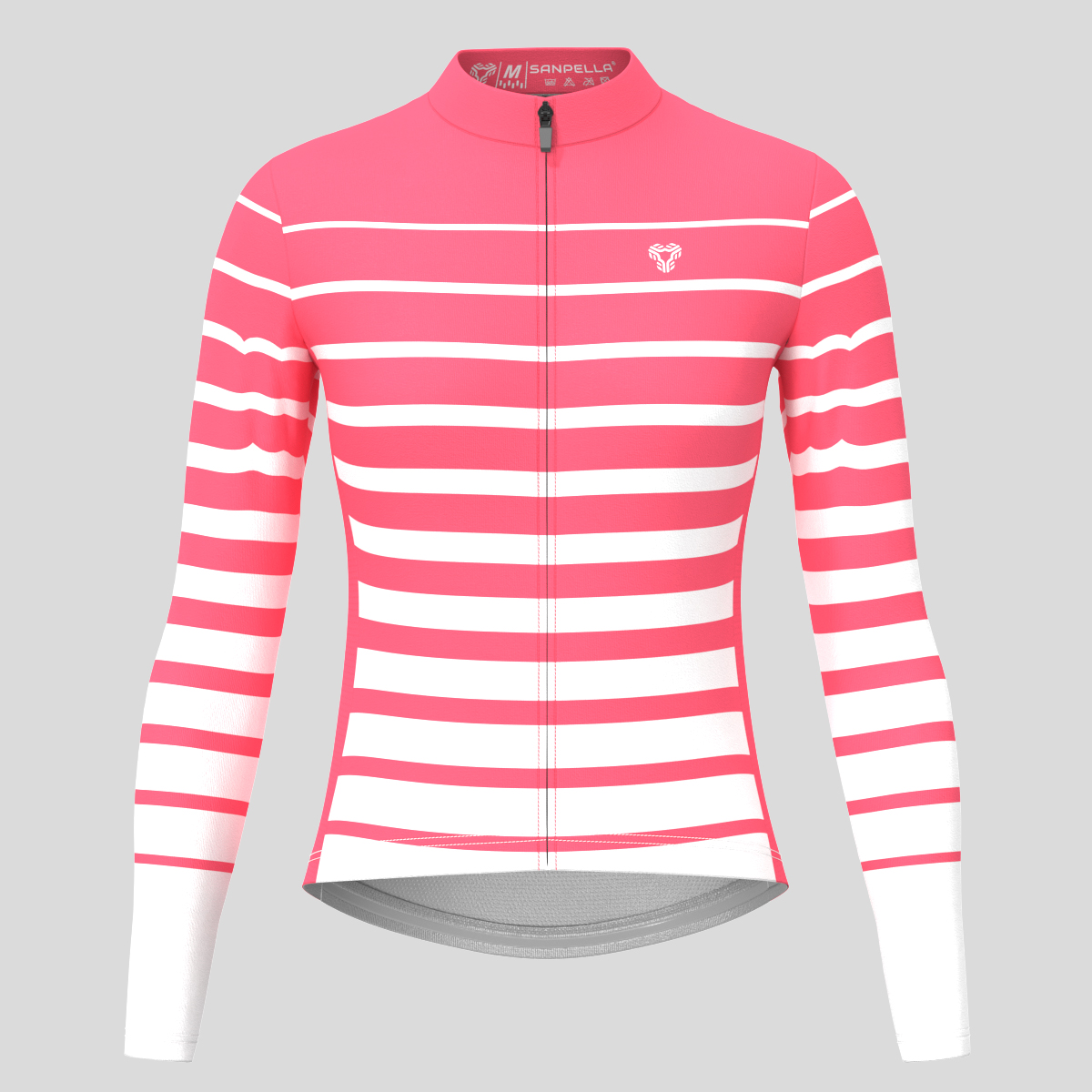 Gradient Stripes Women's LS Jersey -  Pink