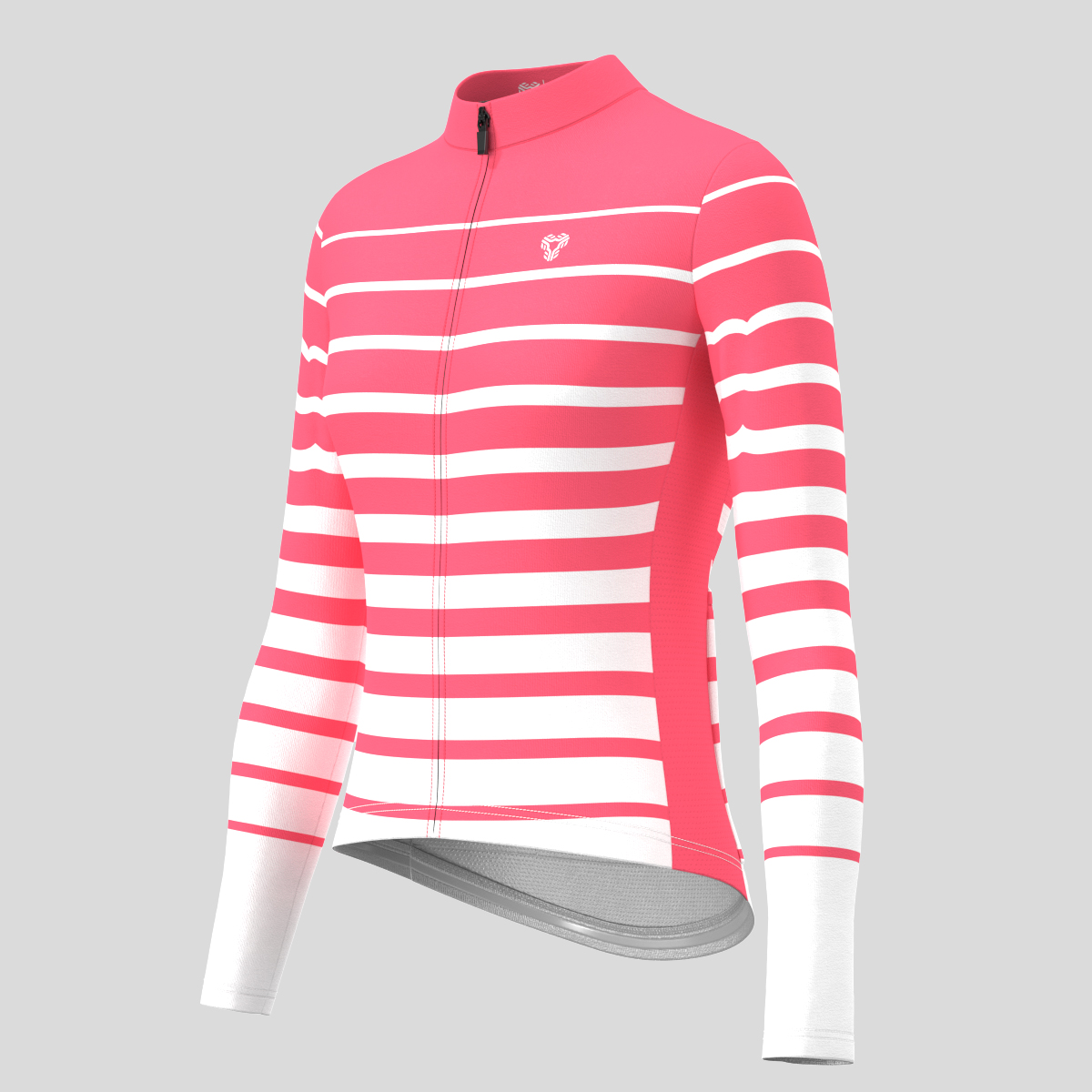Gradient Stripes Women's LS Jersey -  Pink