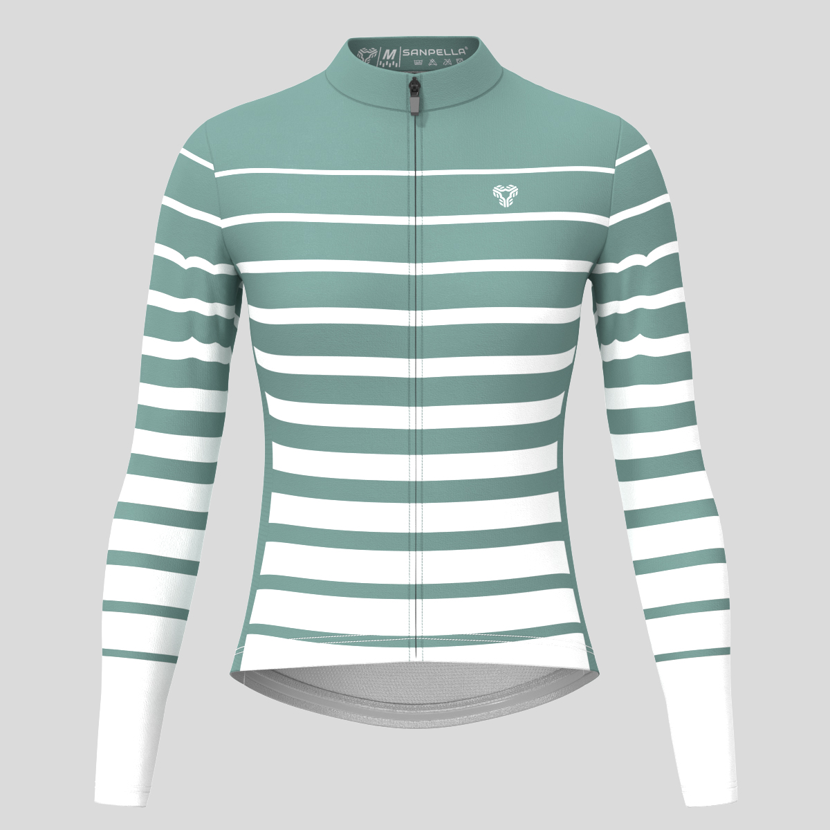 Gradient Stripes Women's LS Jersey -  Sage