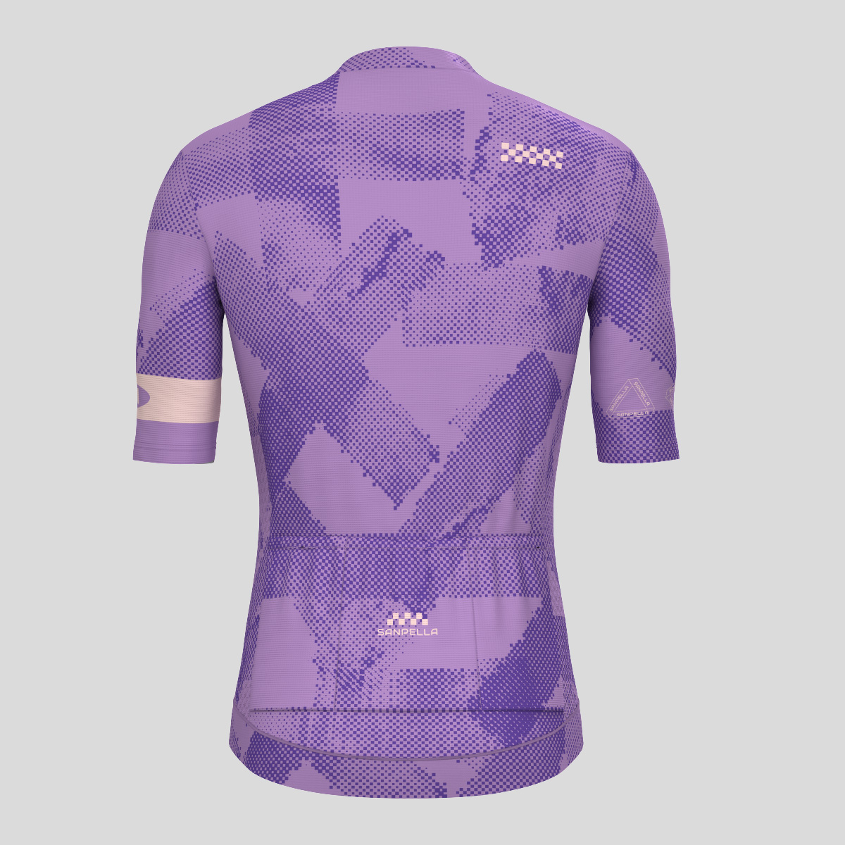 Halftone Brush Men's Cycling Jersey - Lavender