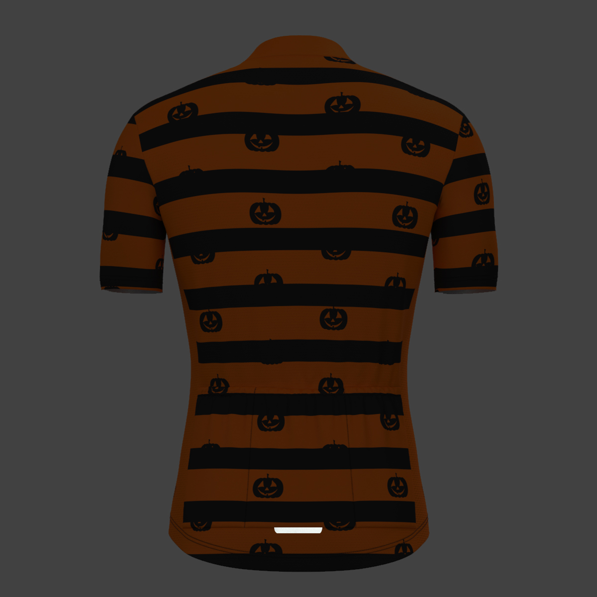 Halloween Pumpkin Stripes Cycling Jersey