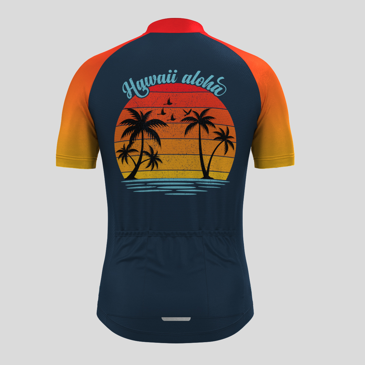 Hawaii Aloha Sunset Vintage Men's Cycling Jersey