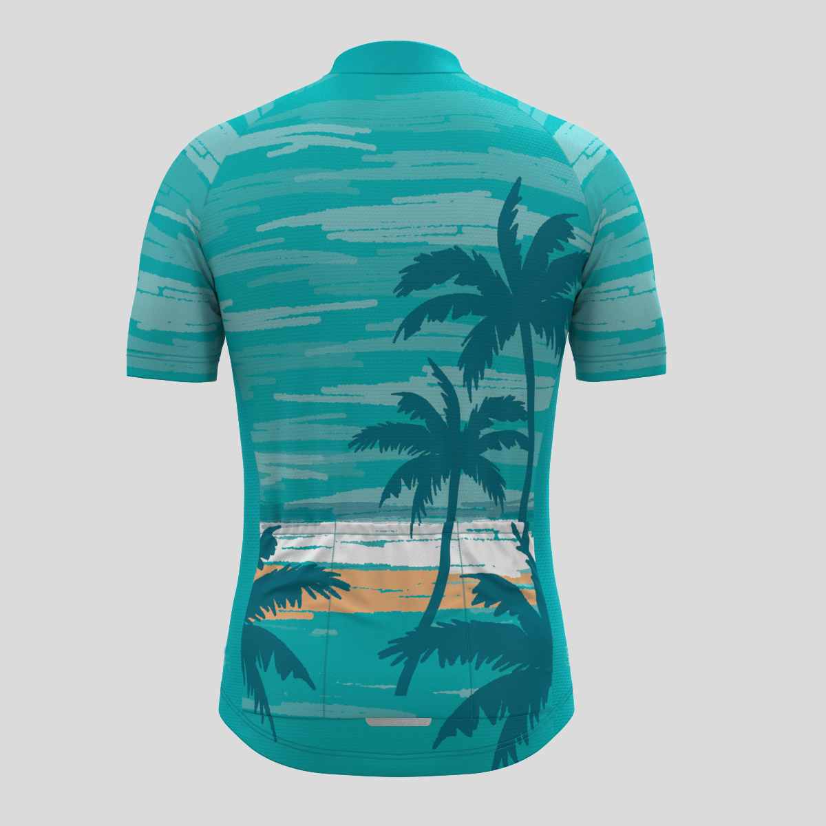 Hawaii Coconut Tree Men's Cycling Jersey - Green