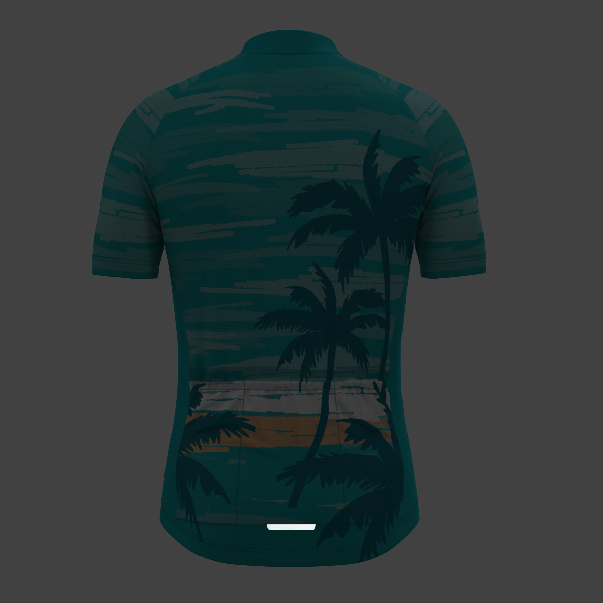 Hawaii Coconut Tree Men's Cycling Jersey - Green
