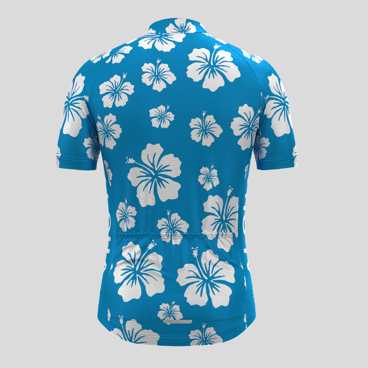 Hawaii Floral Aloha Men's Cycling Jersey - Blue