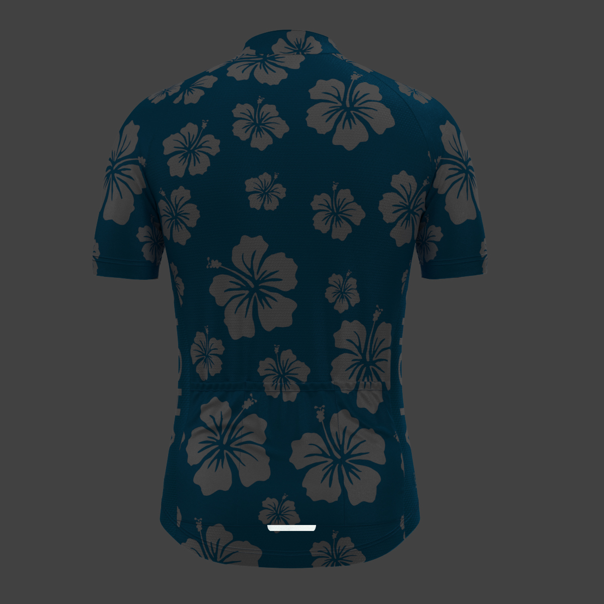 Hawaii Floral Aloha Men's Cycling Jersey - Blue