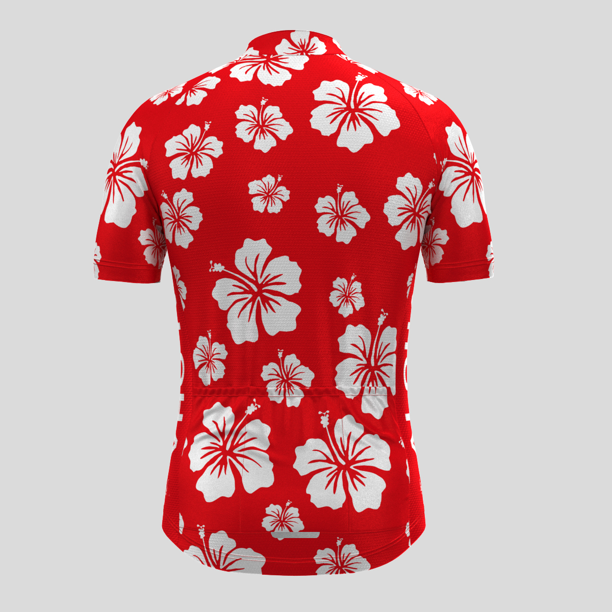 Hawaii Floral Aloha Men's Cycling Jersey - Red