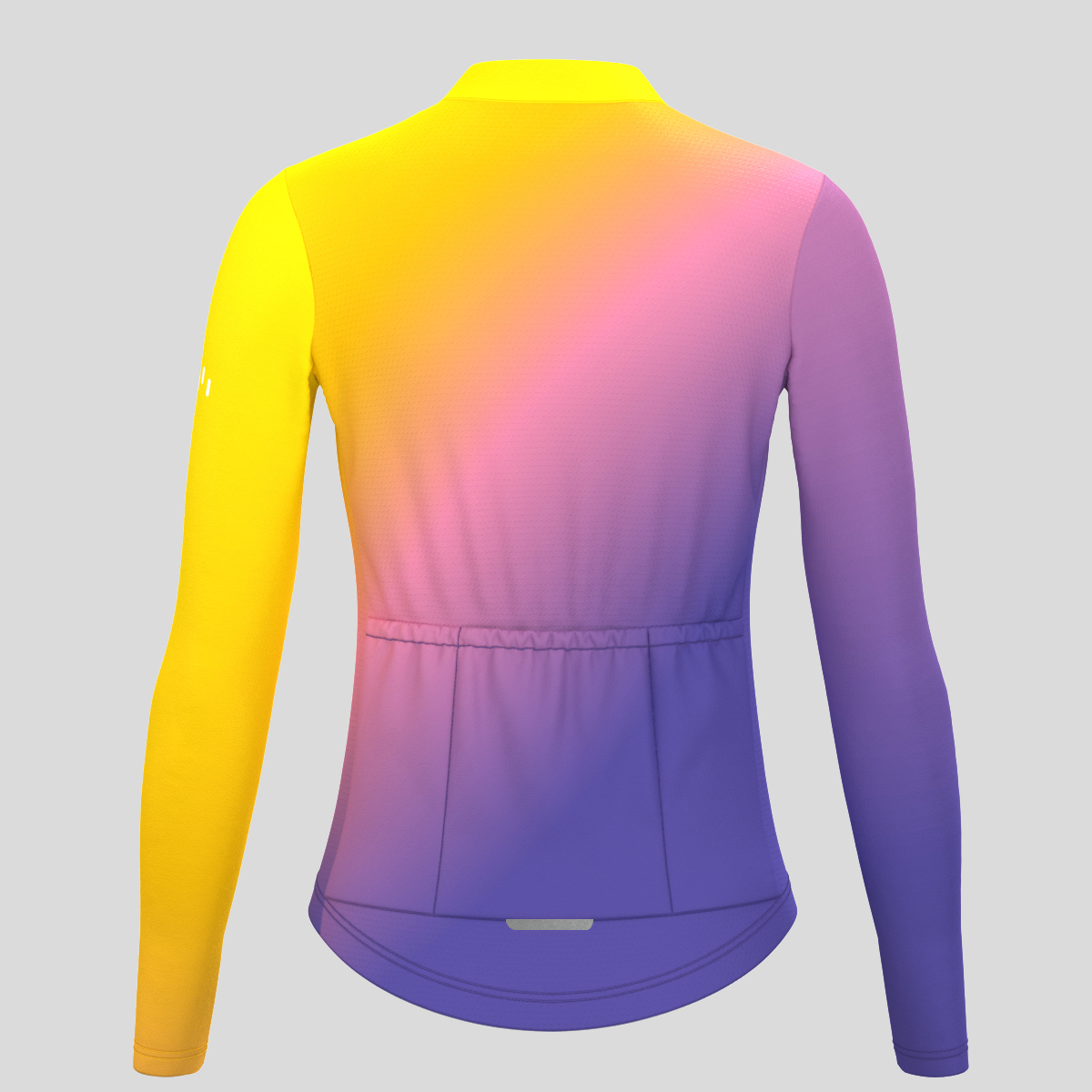 Women's Minimal Fade LS Cycling Jersey - Orange