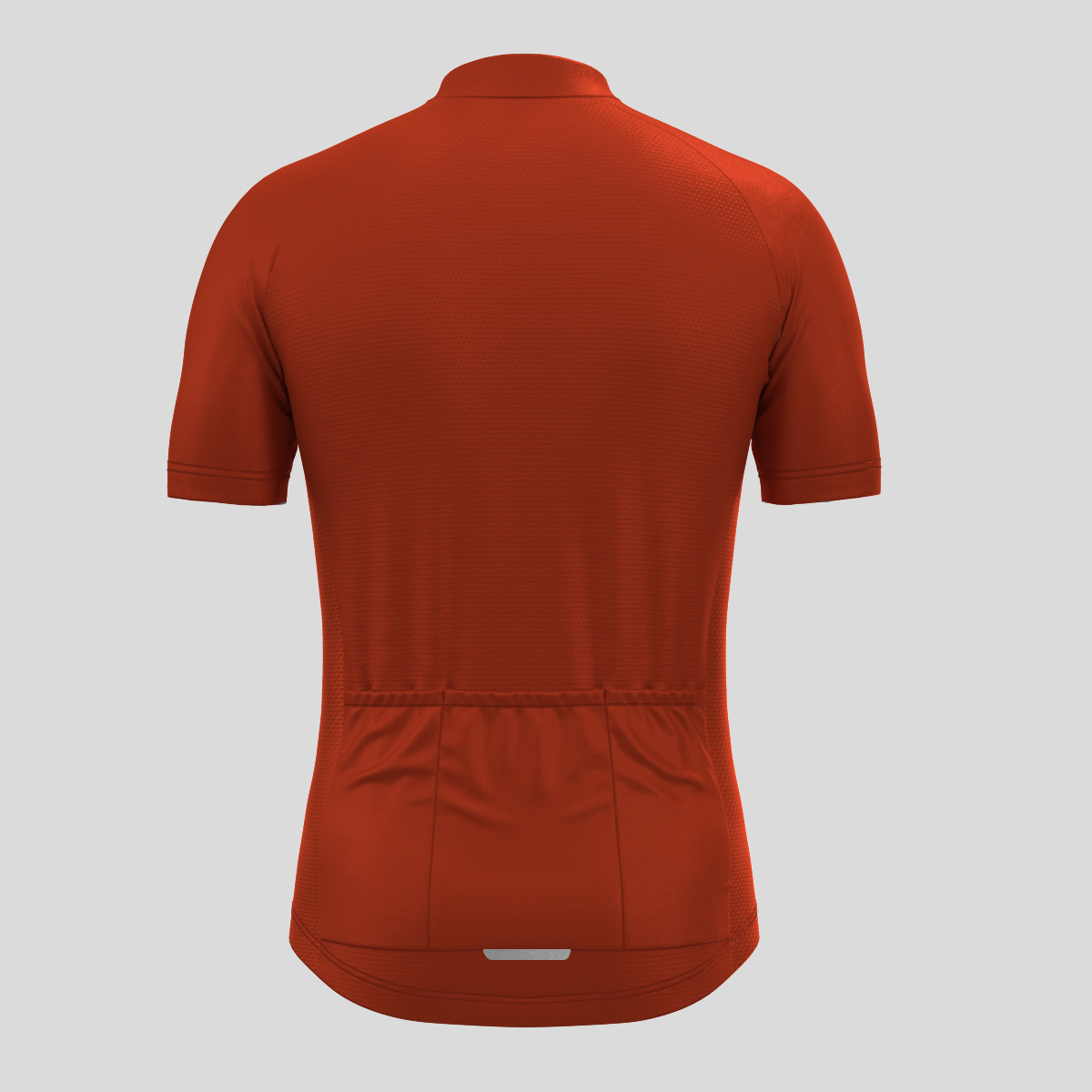 Men's Minimal Solid Cycling Jersey -Brick