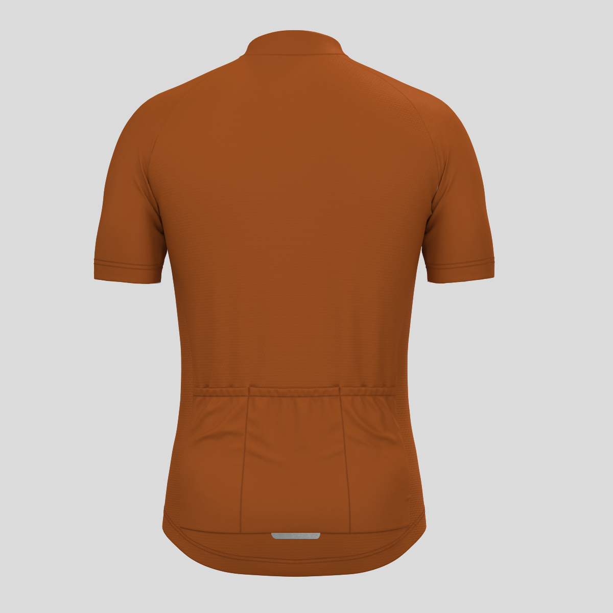 Men's Minimal Solid Cycling Jersey -Caramel