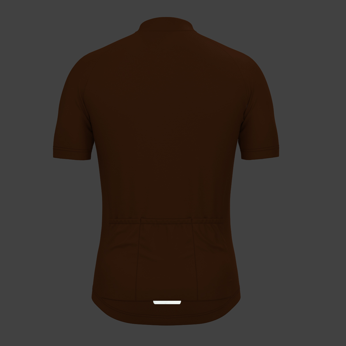 Men's Minimal Solid Cycling Jersey -Caramel