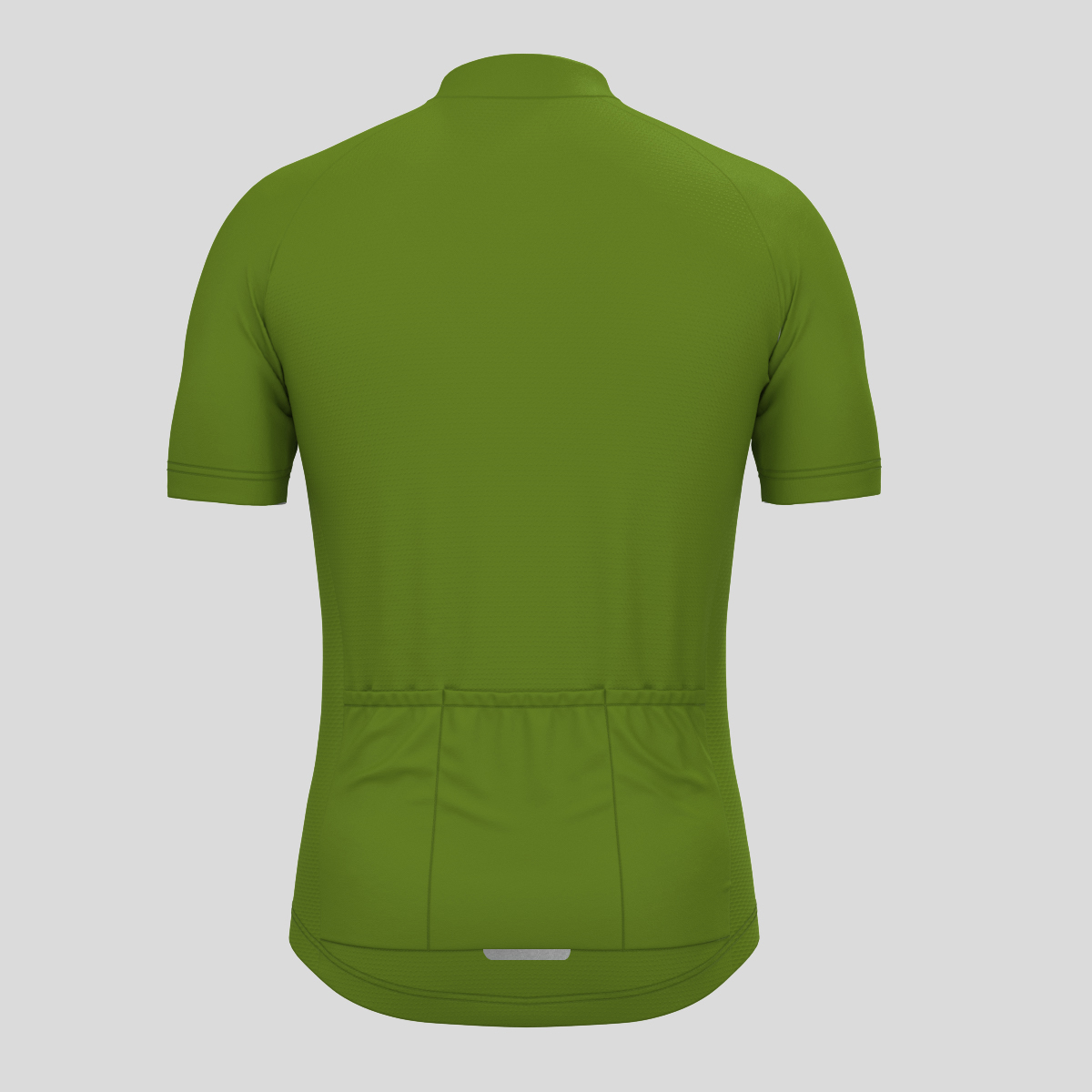 Men's Minimal Solid Cycling Jersey -Forest