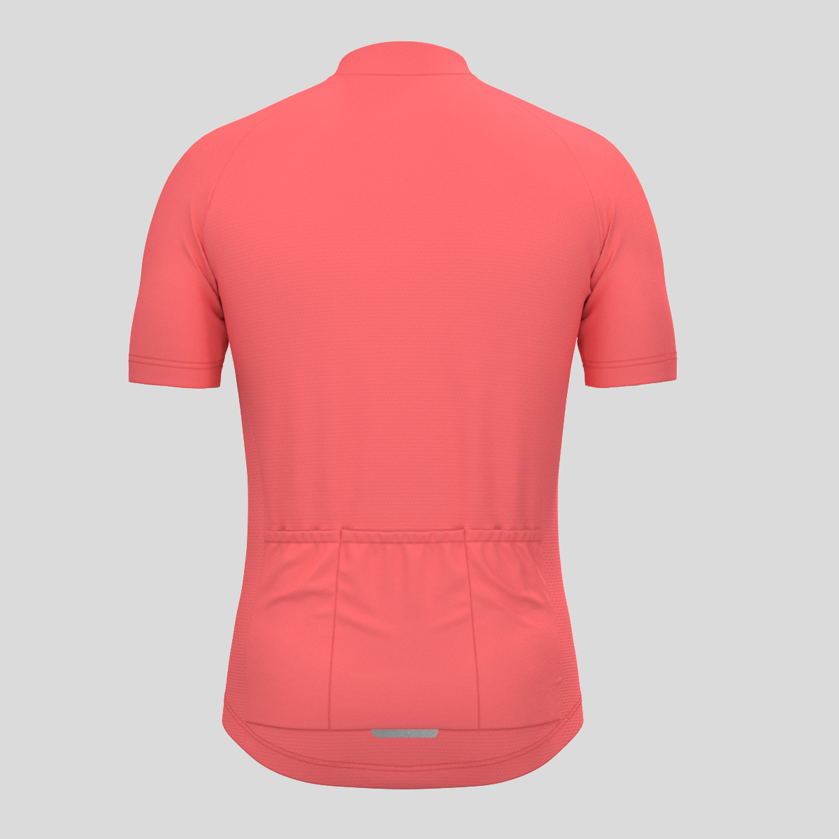 Men's Minimal Solid Cycling Jersey -Guava