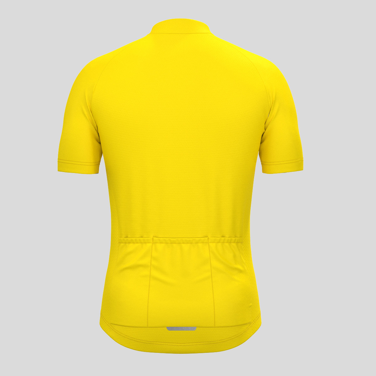 Men's Minimal Solid Cycling Jersey -Maize