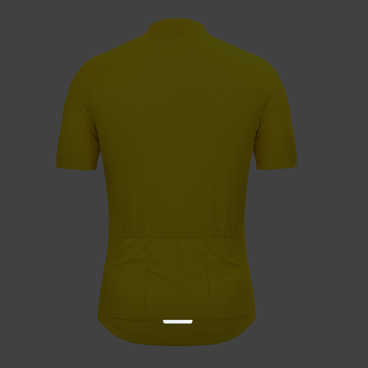 Men's Minimal Solid Cycling Jersey -Maize