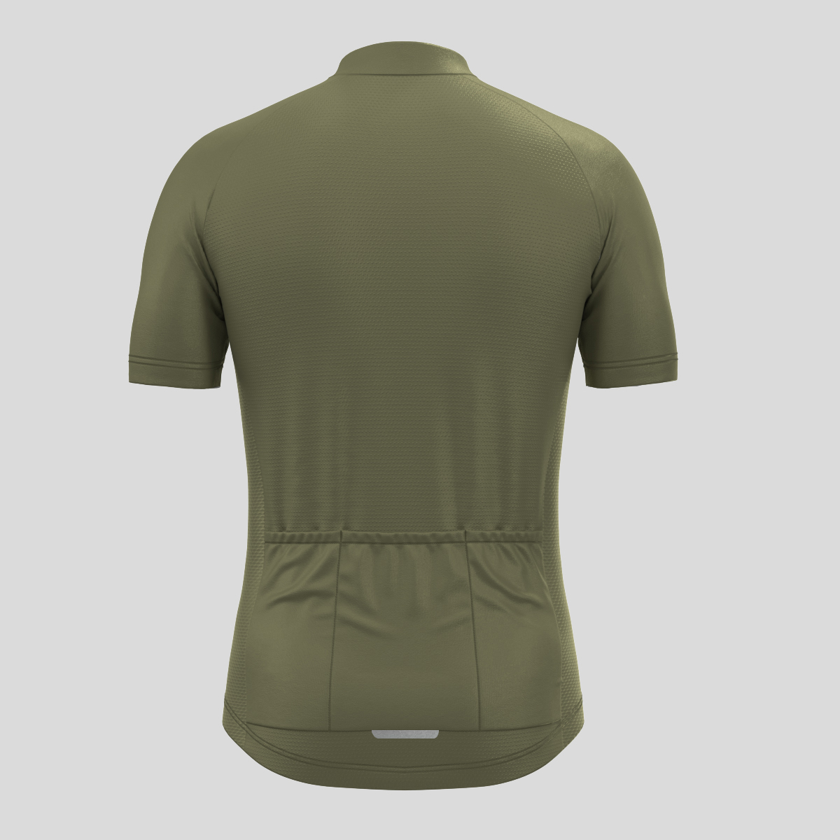 Men's Minimal Solid Cycling Jersey -Olive