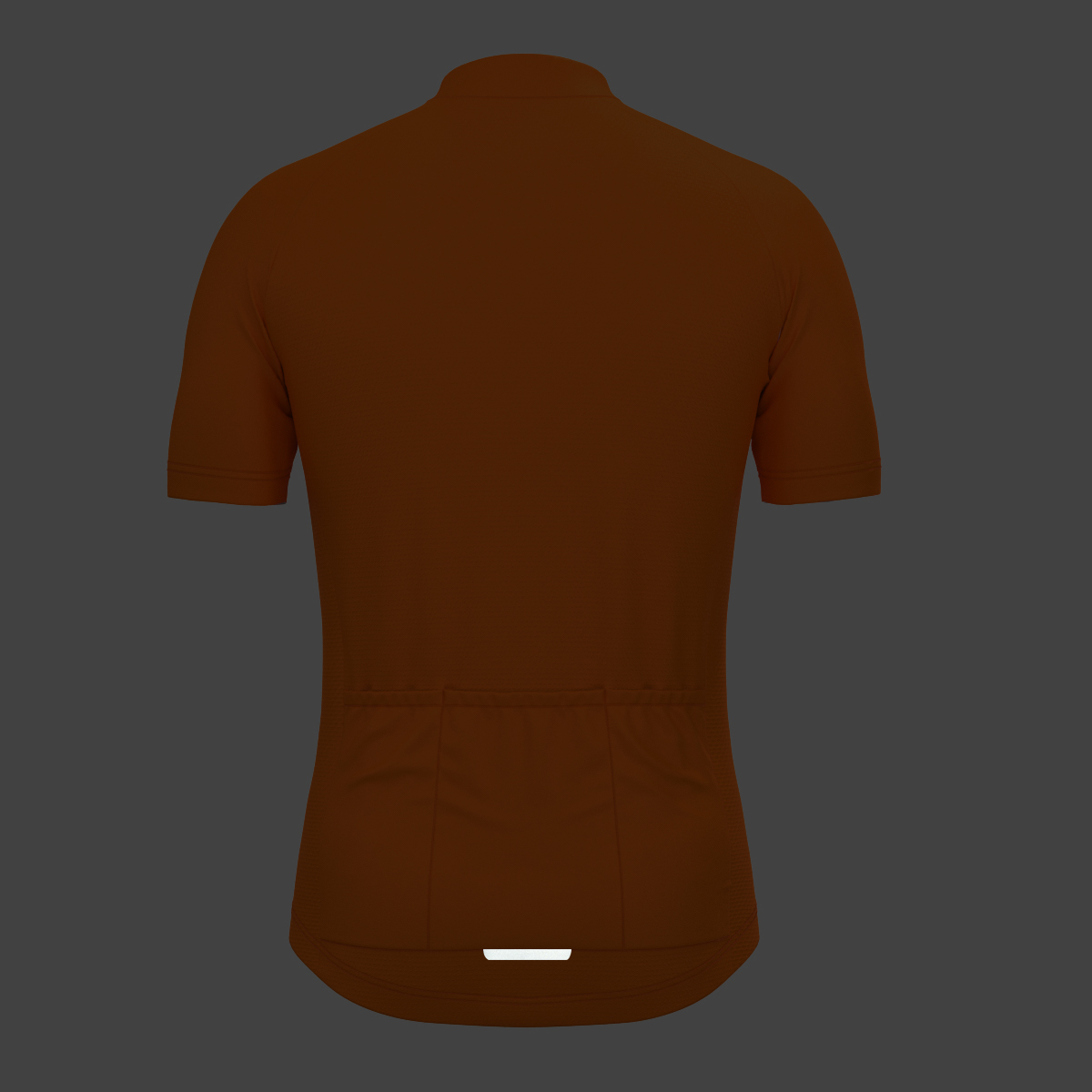 Men's Minimal Solid Cycling Jersey -Orange