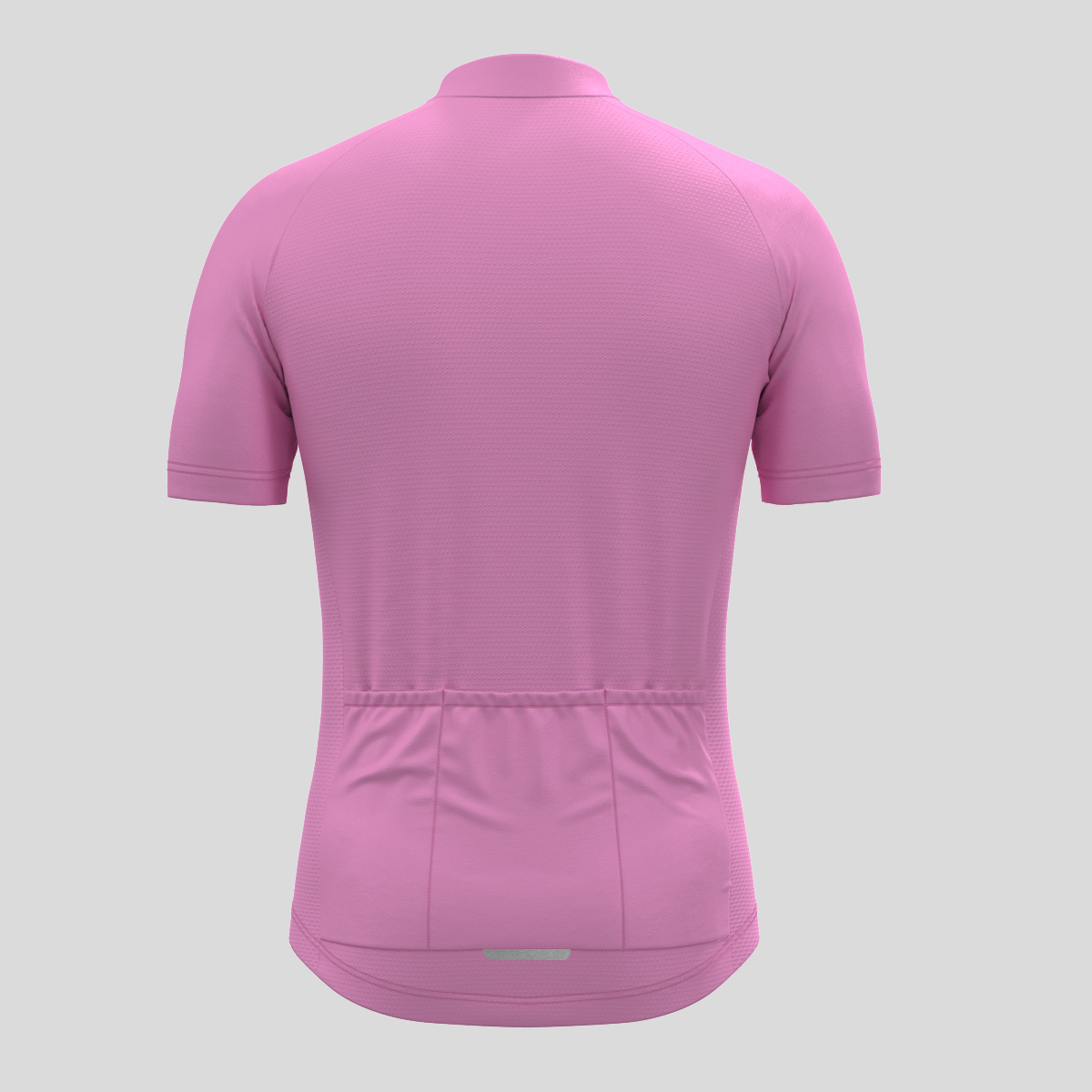 Men's Minimal Solid Cycling Jersey -Neo Pink