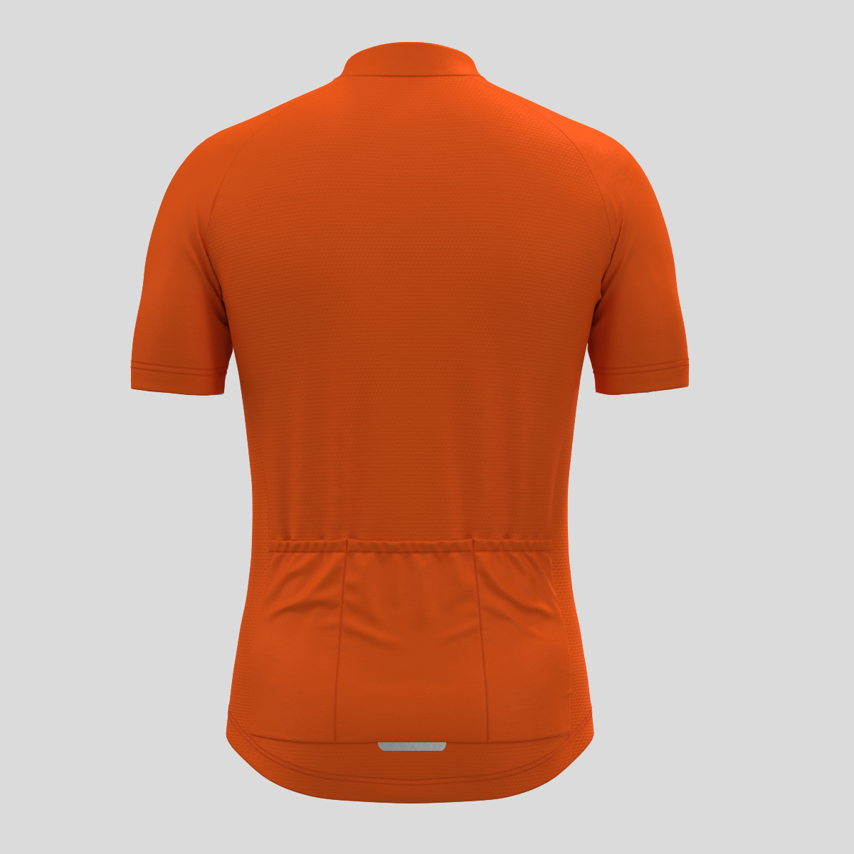 Men's Minimal Solid Cycling Jersey - Tangerine