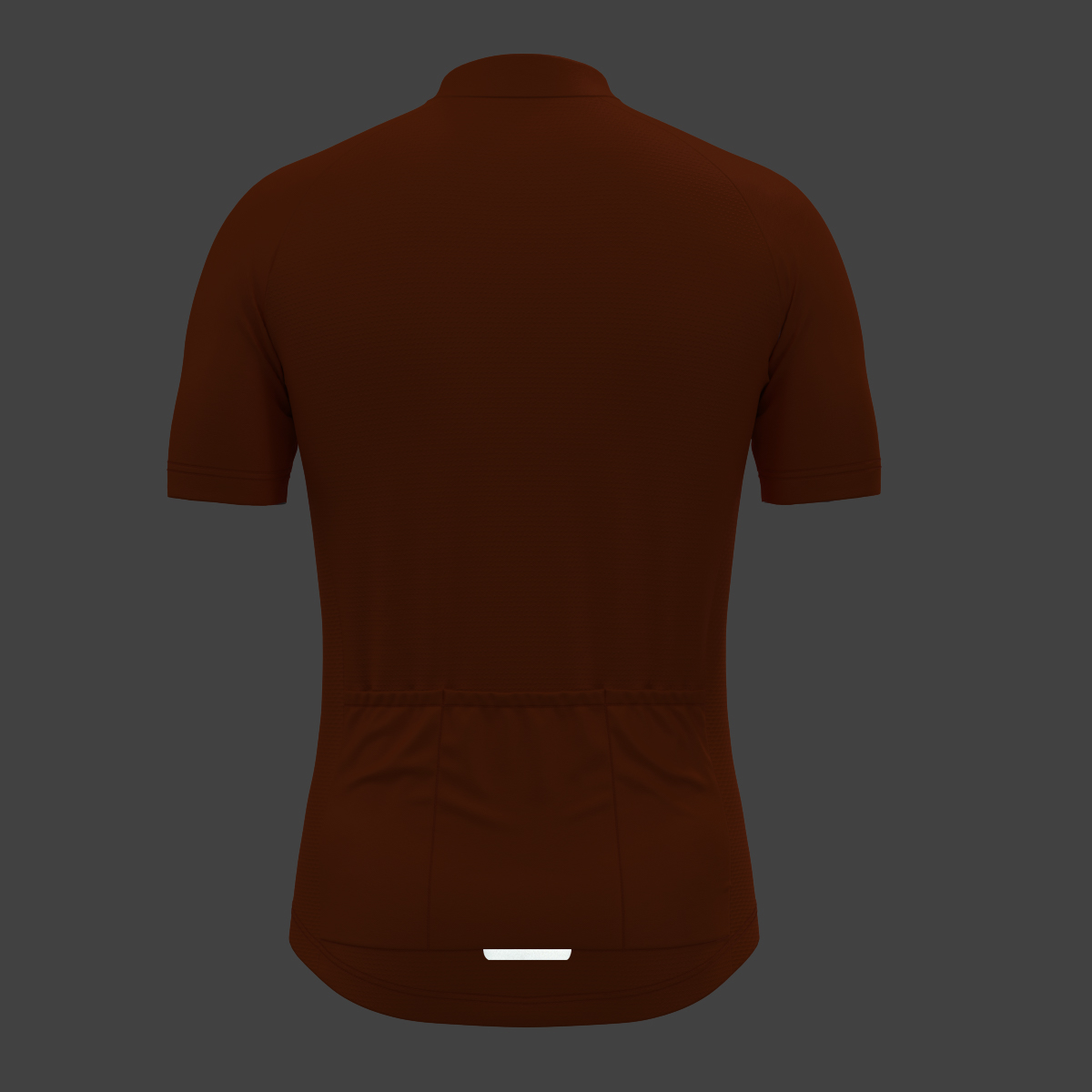 Men's Minimal Solid Cycling Jersey - Tangerine