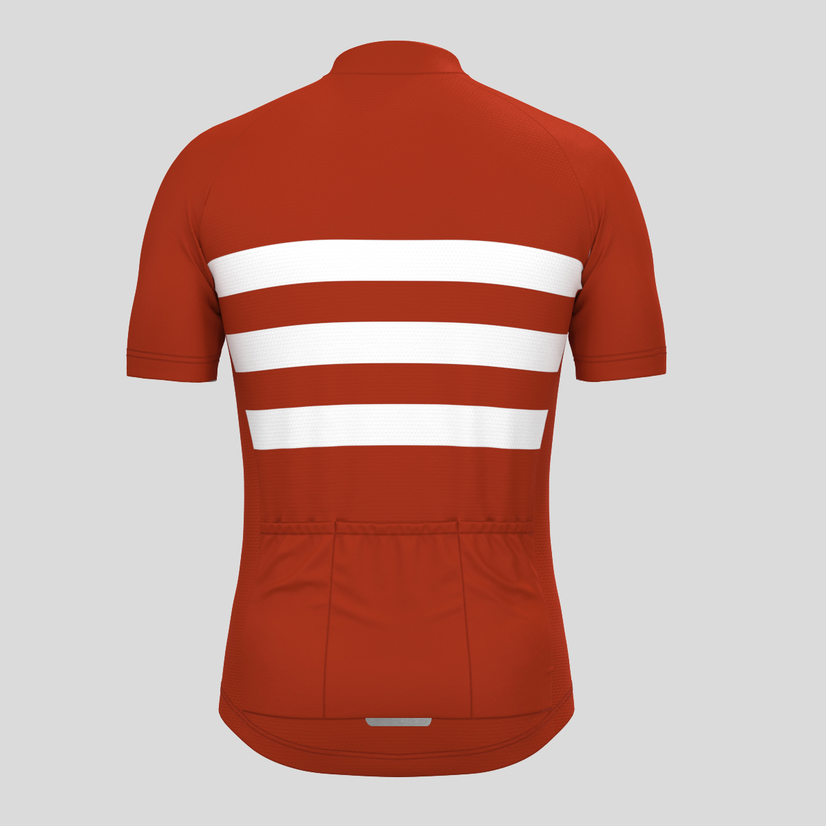 Men's Classic Stripes Cycling Jersey - Brick