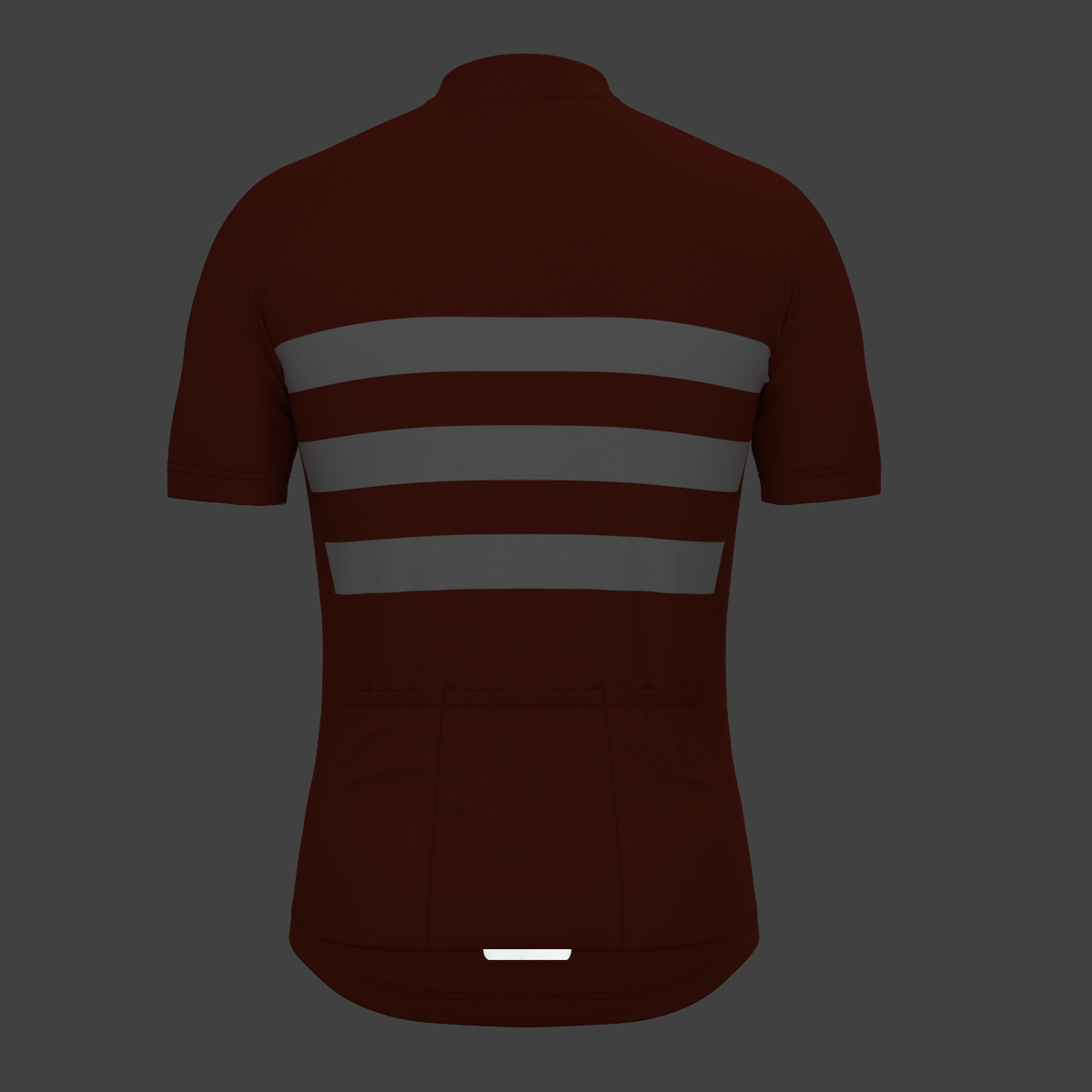 Men's Classic Stripes Cycling Jersey - Brick