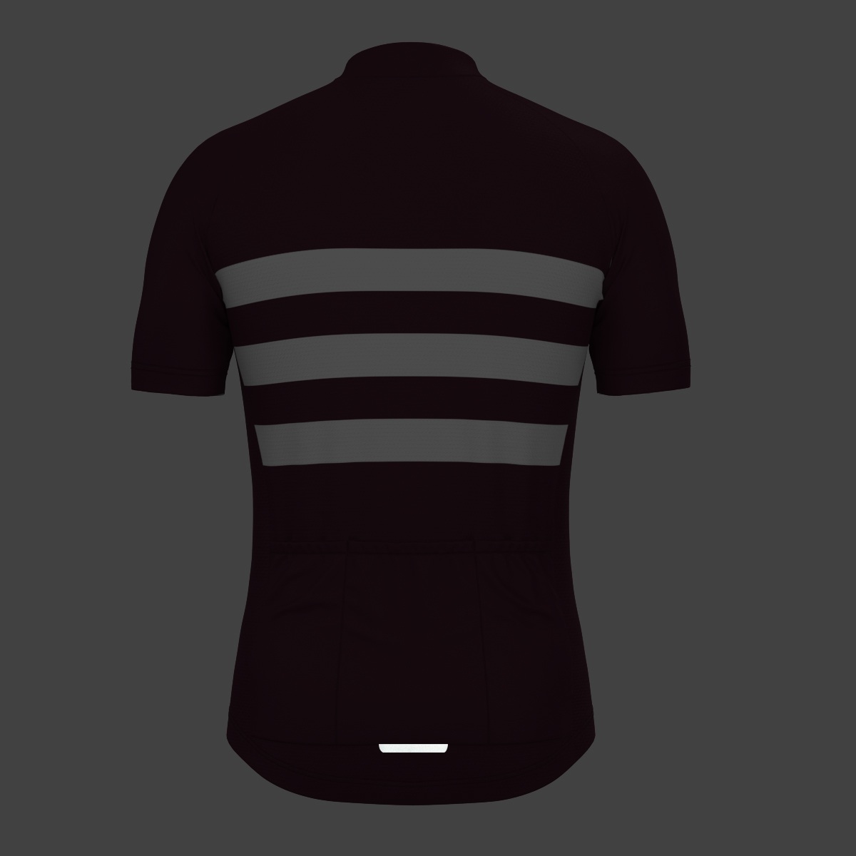 Men's Classic Stripes Cycling Jersey - Burgundy