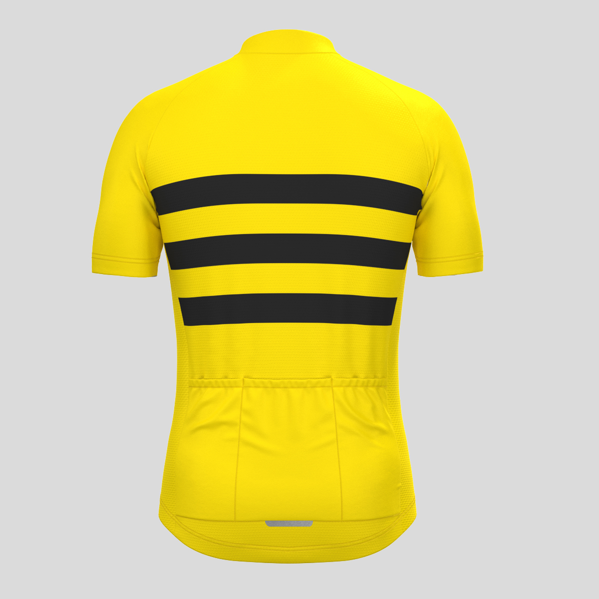 Men's Classic Stripes Cycling Jersey - Maize