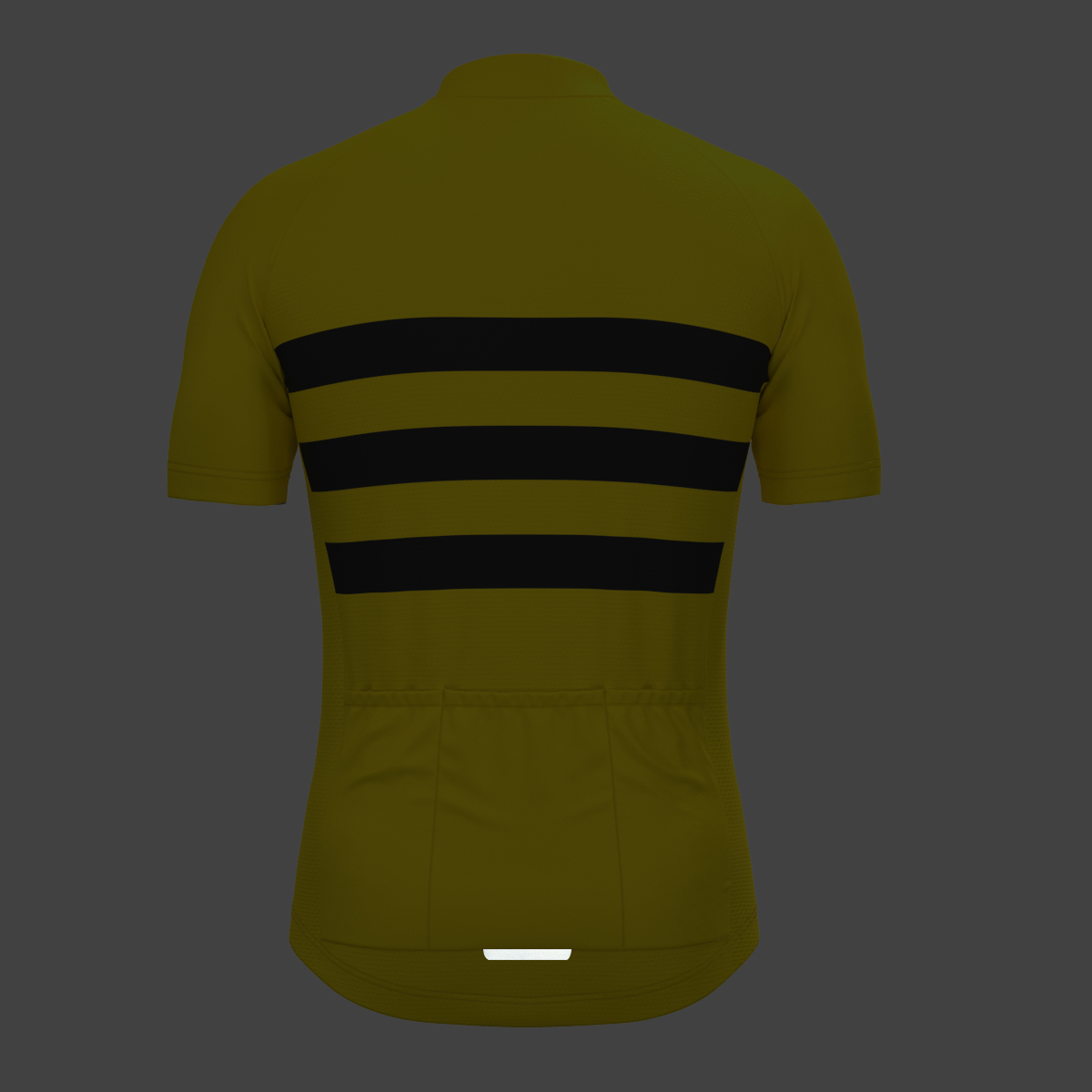 Men's Classic Stripes Cycling Jersey - Maize