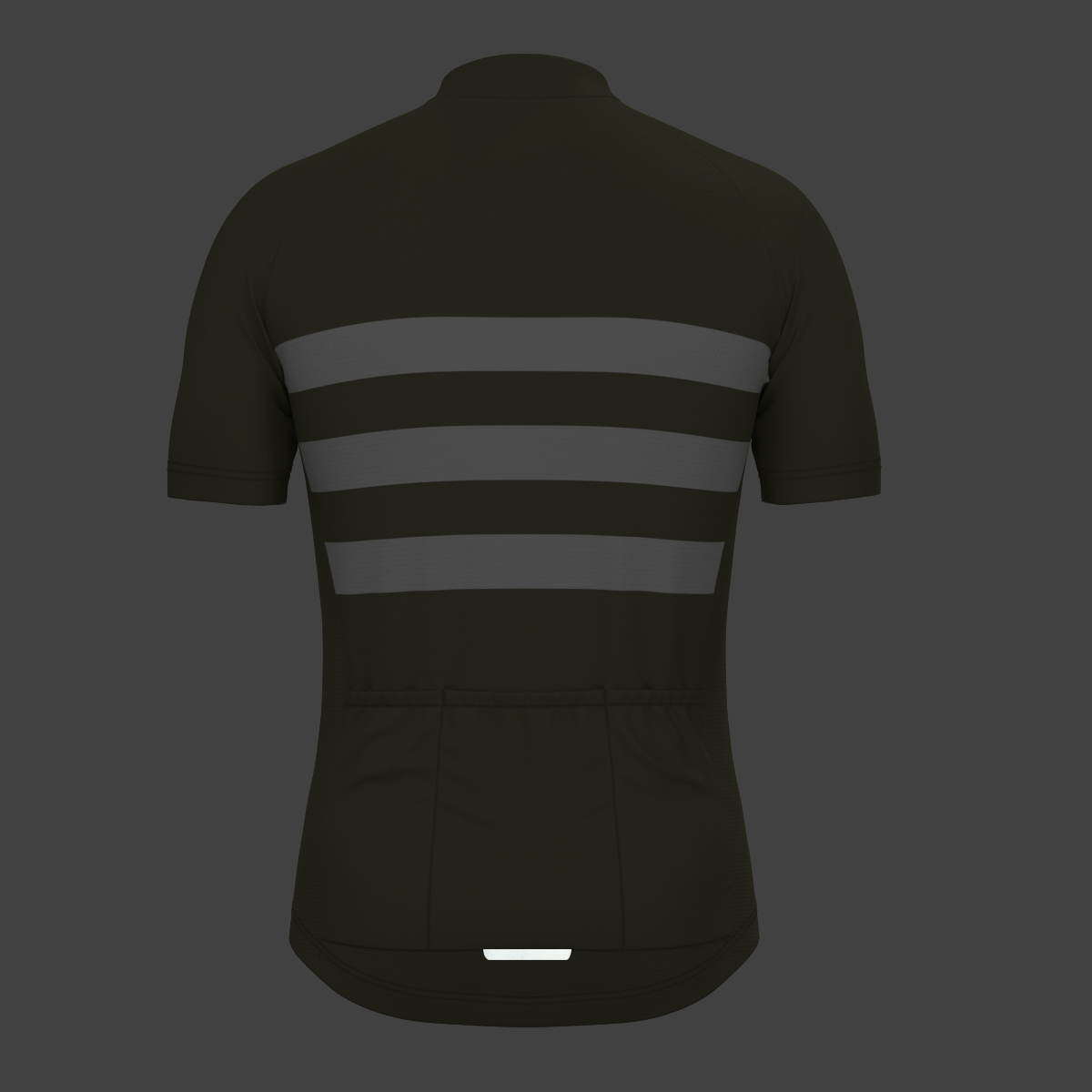 Men's Classic Stripes Cycling Jersey - Olive