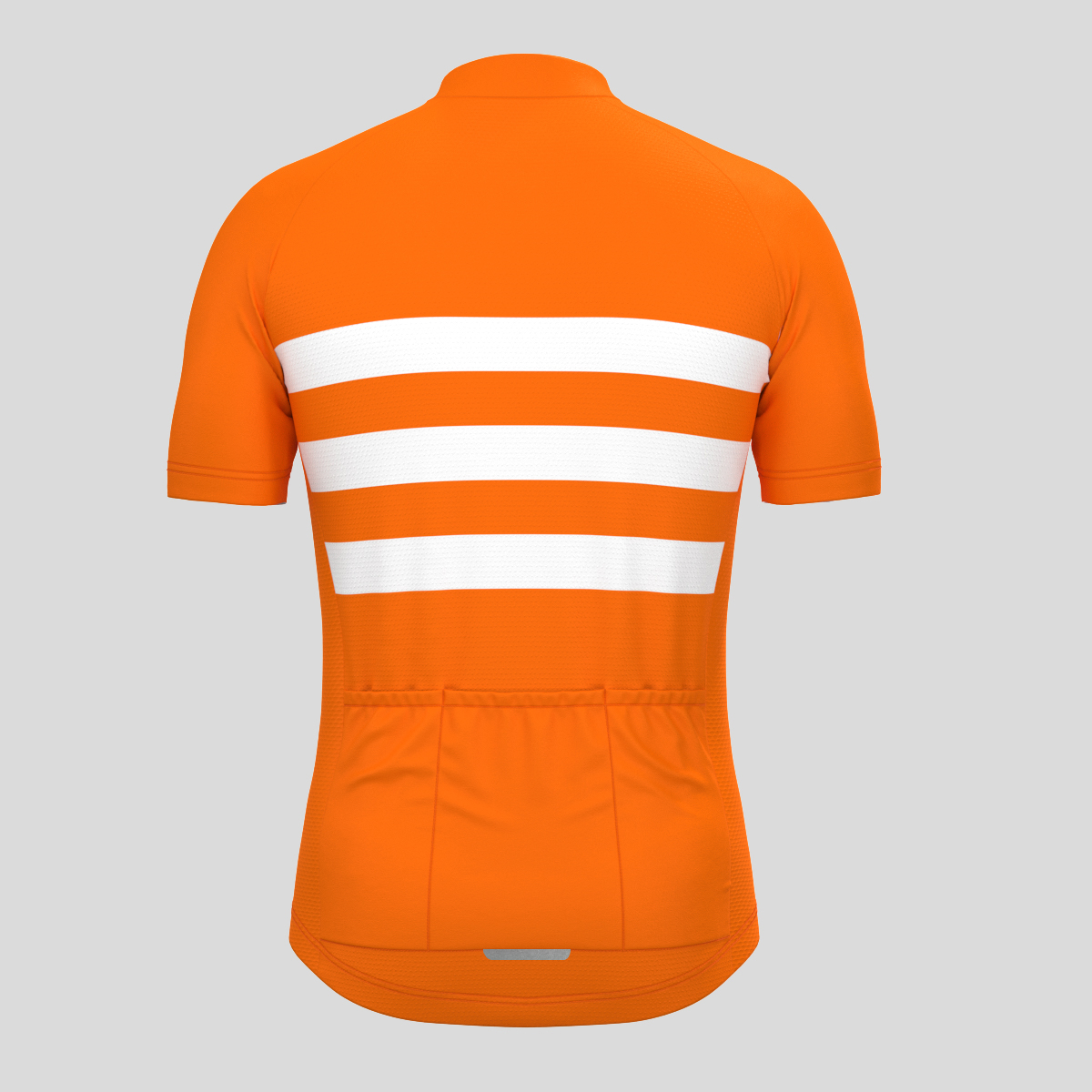 Men's Classic Stripes Cycling Jersey - Orange