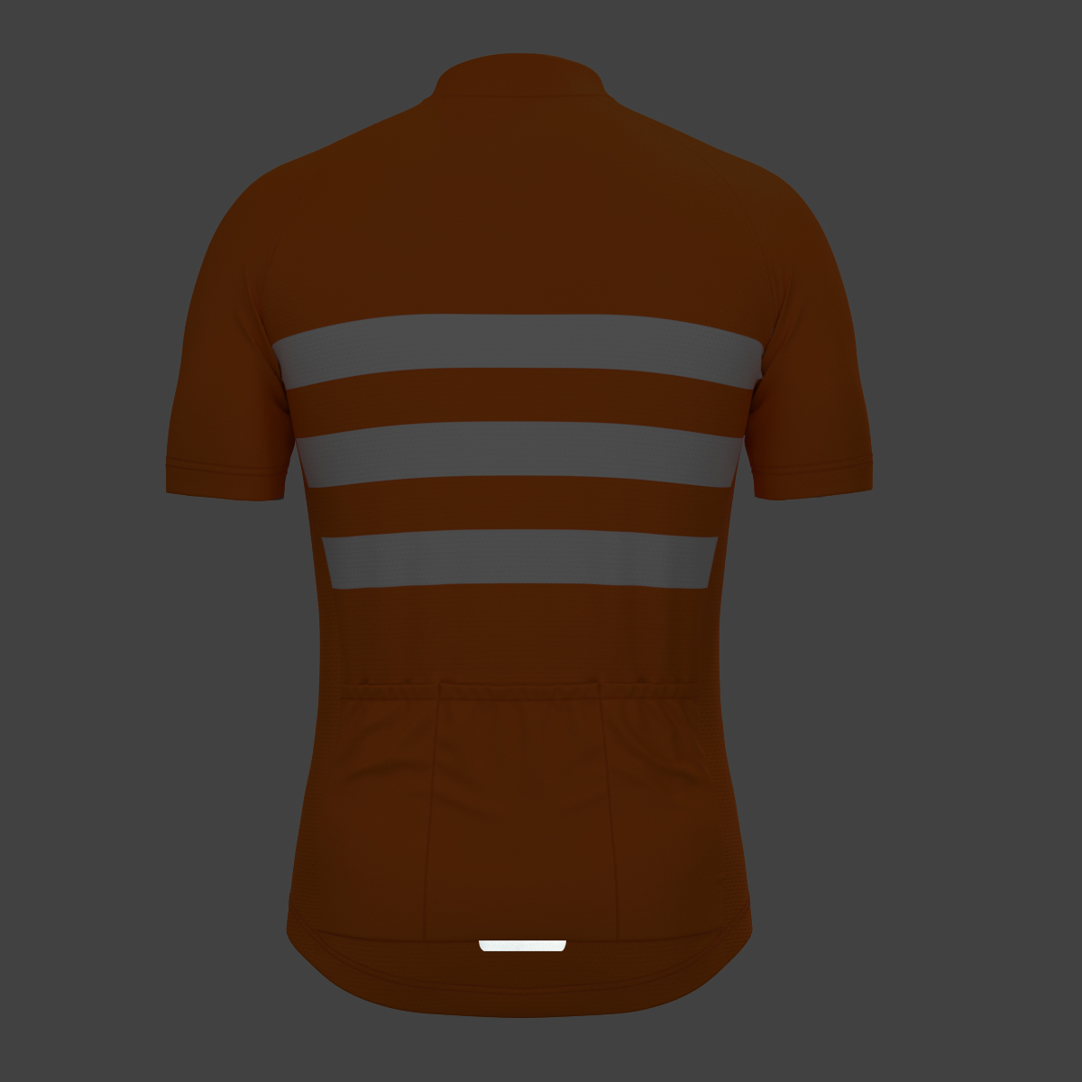 Men's Classic Stripes Cycling Jersey - Orange