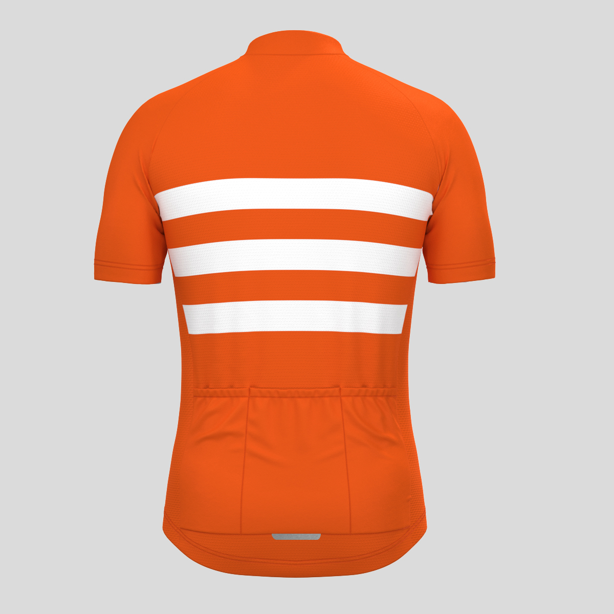 Men's Classic Stripes Cycling Jersey - Tangerine