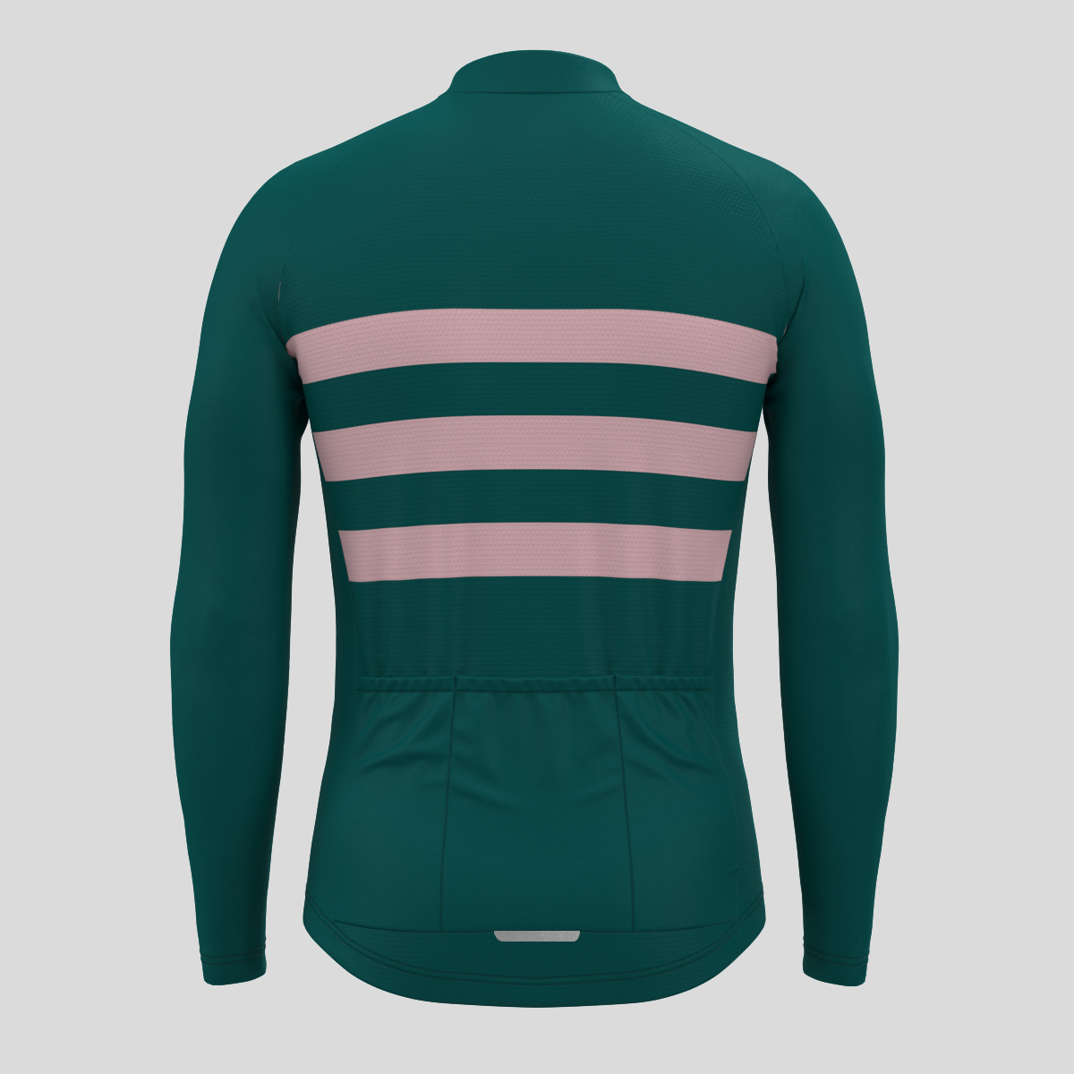 Men's Classic Stripes LS Cycling Jersey - Midnight/Pink