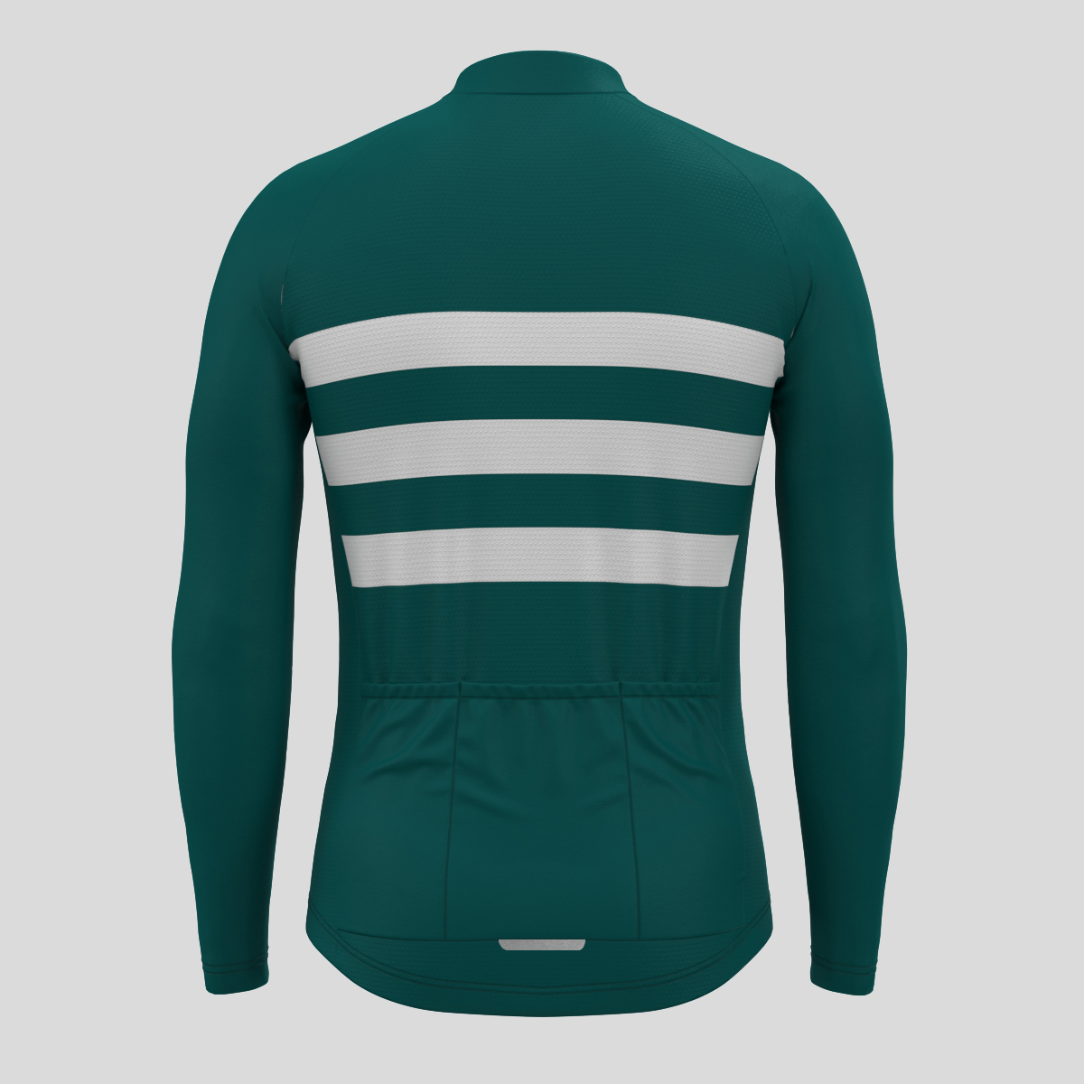 Men's Classic Stripes LS Cycling Jersey - Midnight/White