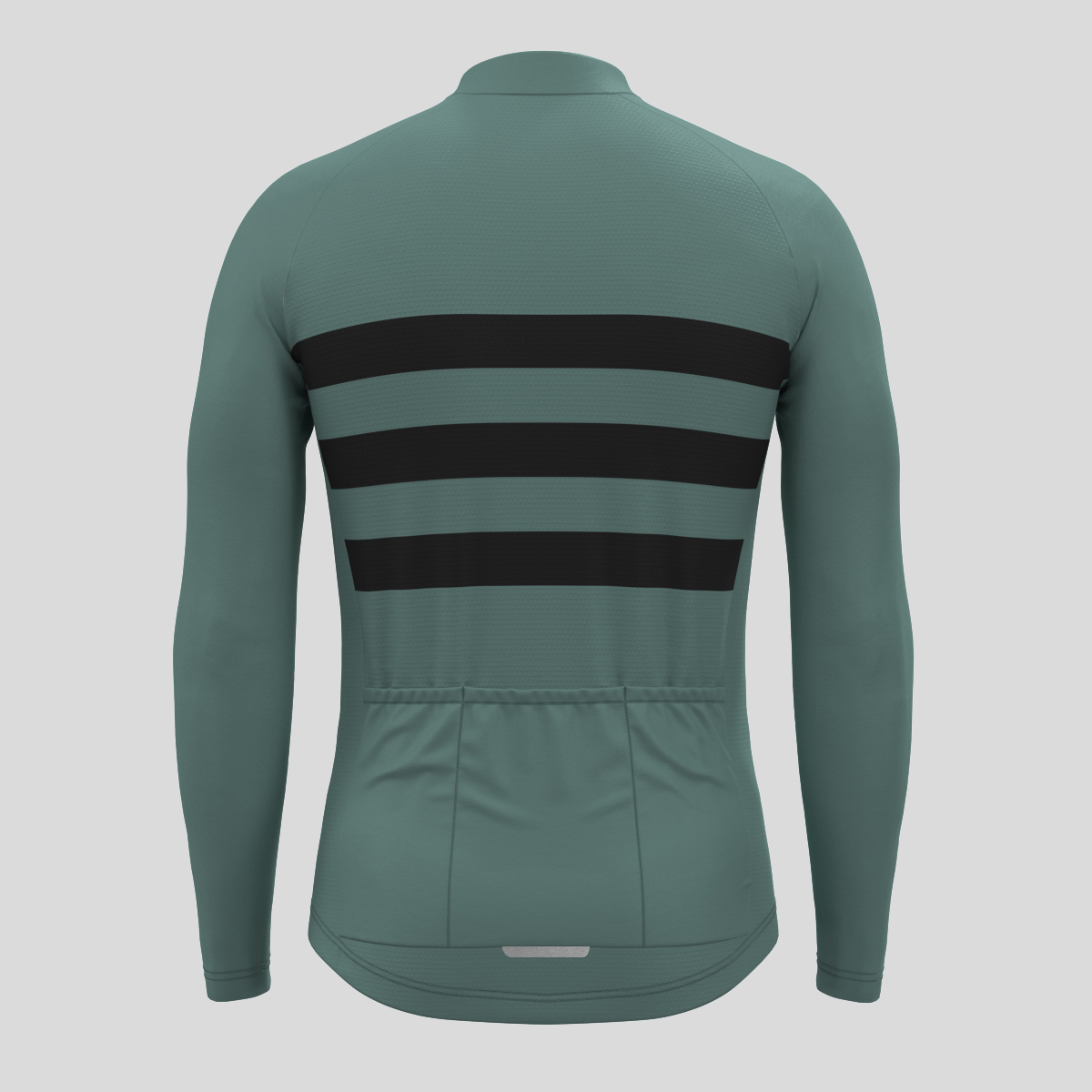 Men's Classic Stripes LS Cycling Jersey - Sage