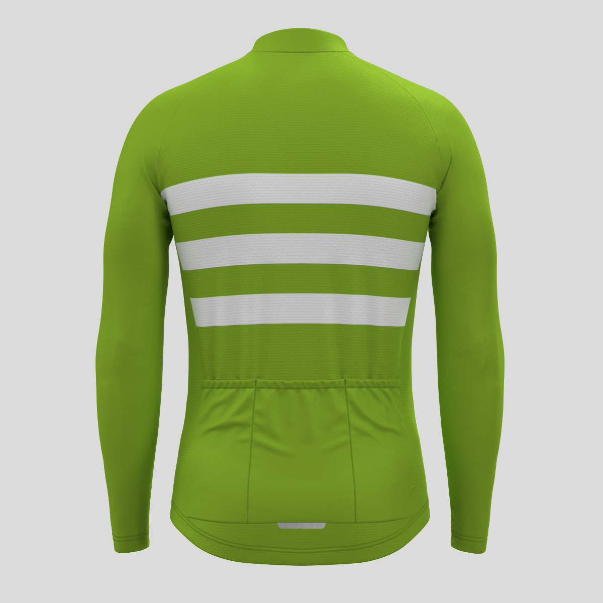 Men's Classic Stripes LS Cycling Jersey - Wasabi